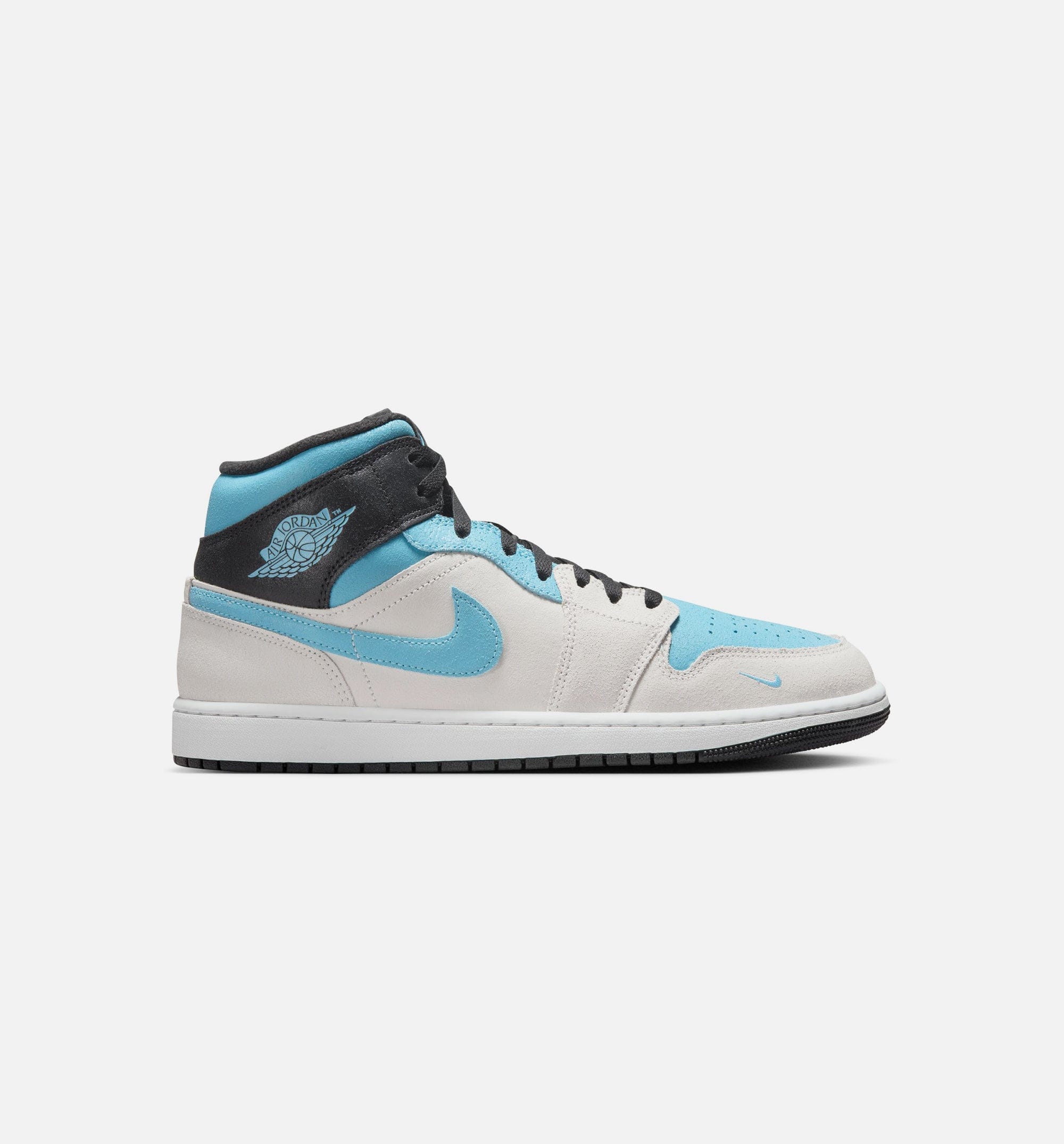 Air Jordan 1 Mid SE Mens Lifestyle Shoe - Summit White/Blue Chill/Black