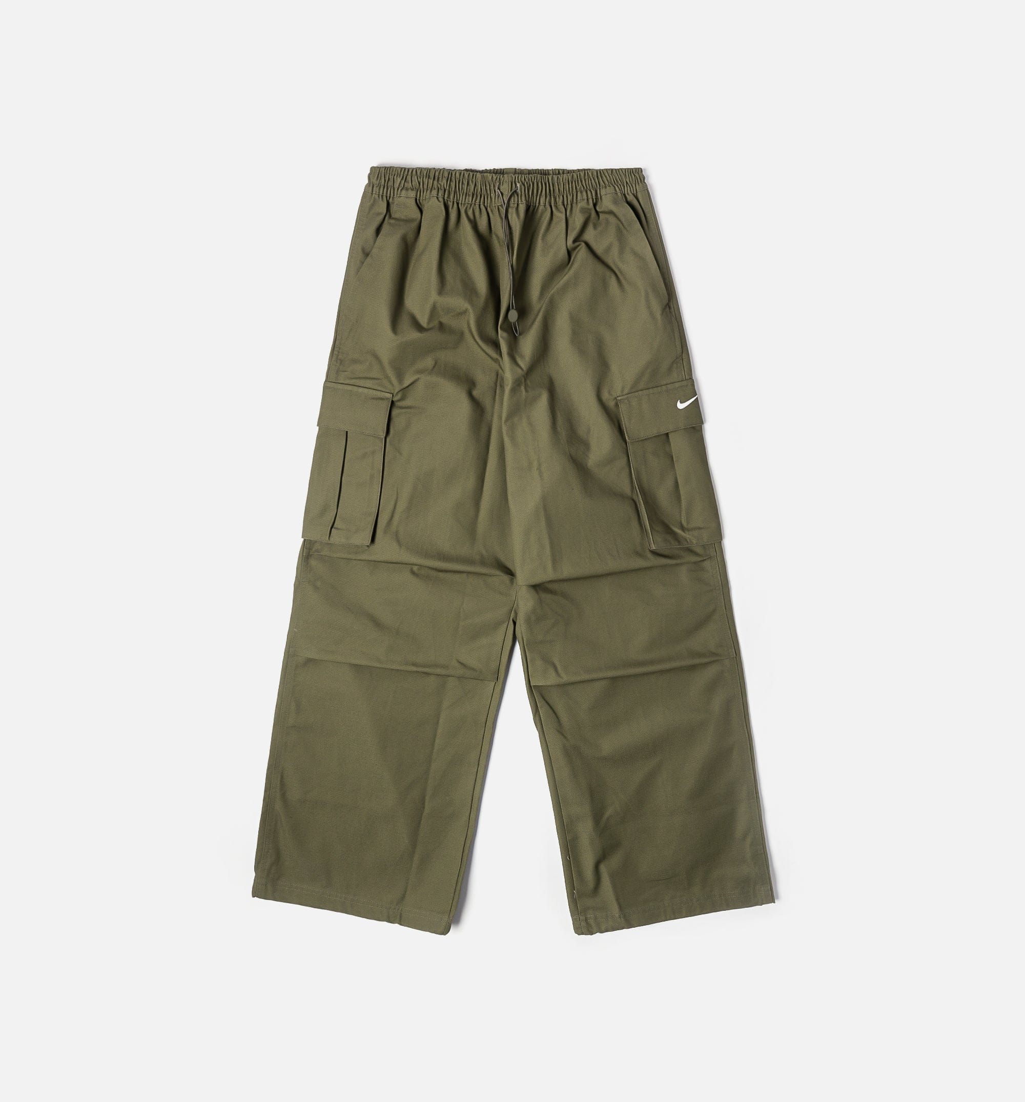 Nike Mid Rise Oversized Woven Cargo Womens Pant - Medium Olive/Sail