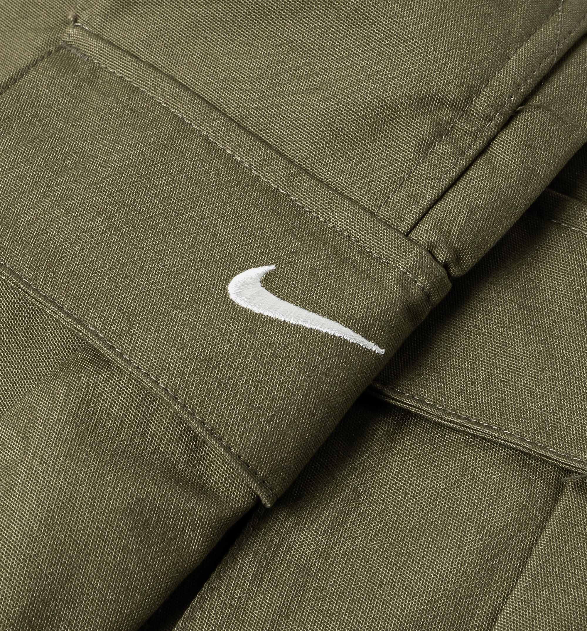 Nike Mid Rise Oversized Woven Cargo Womens Pant - Medium Olive/Sail