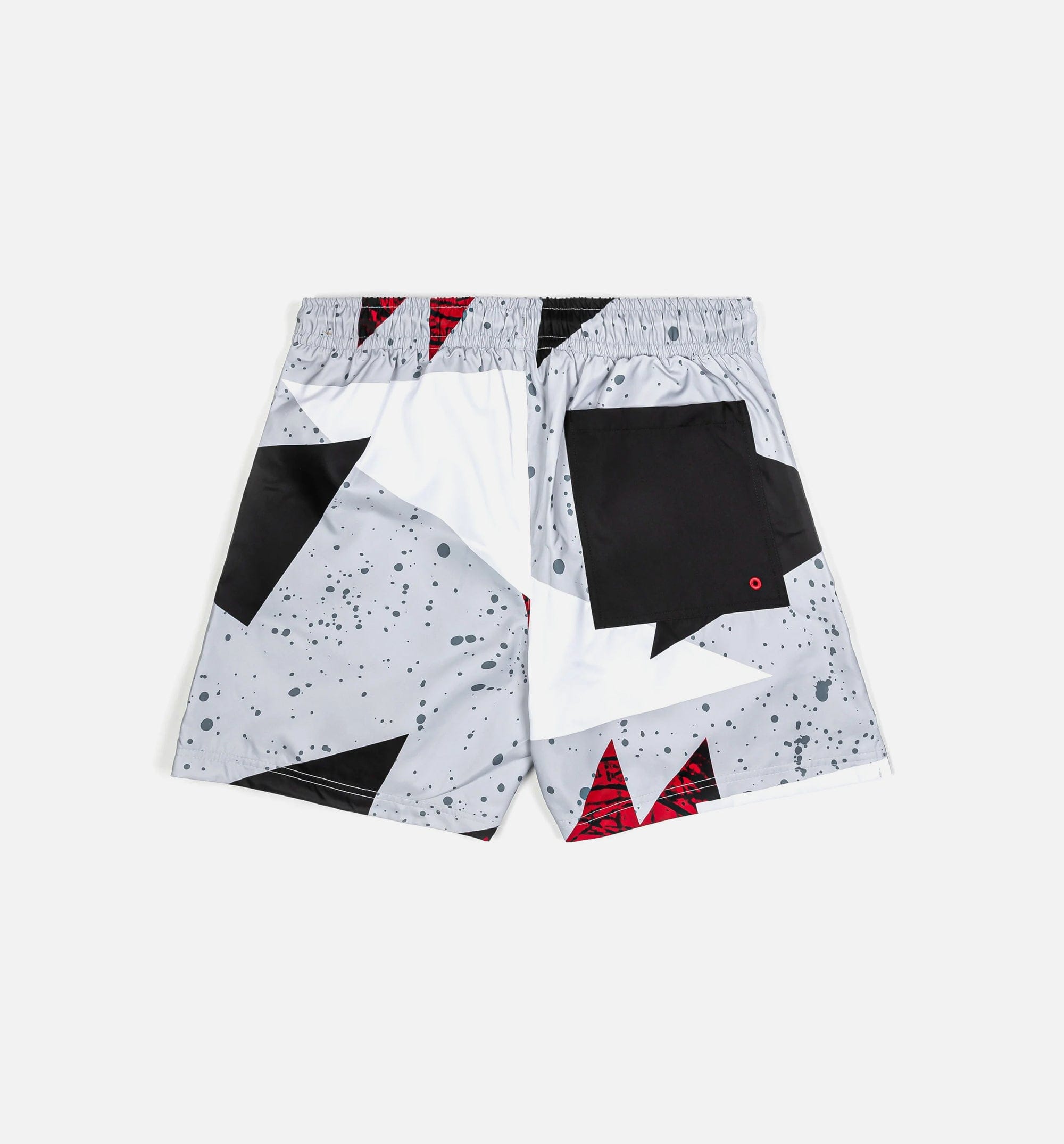 Air Jordan Essentials 5" Poolside Mens Shorts - Cement Grey/Fire Red