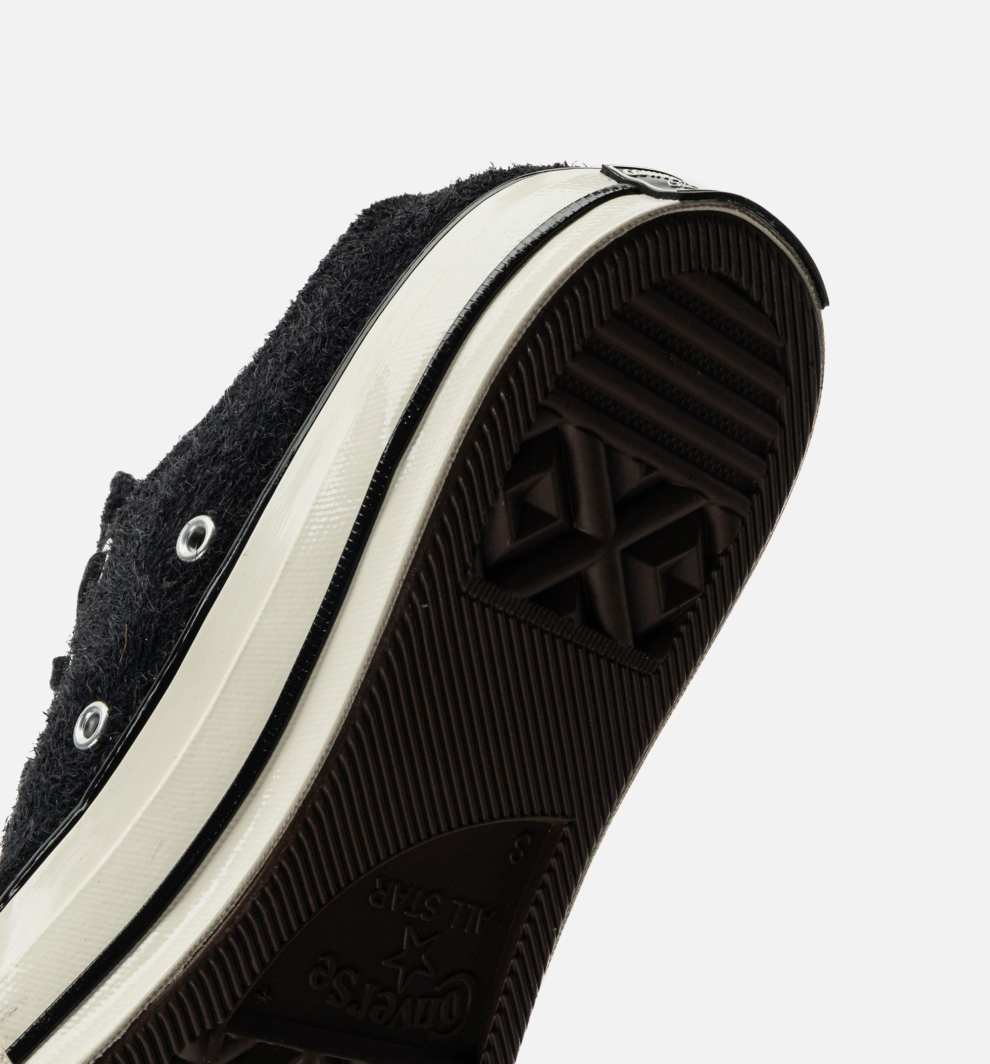 Converse Chuck Taylor 70 OX Suede Mens Lifestyle Shoe - Black/Egret/Black