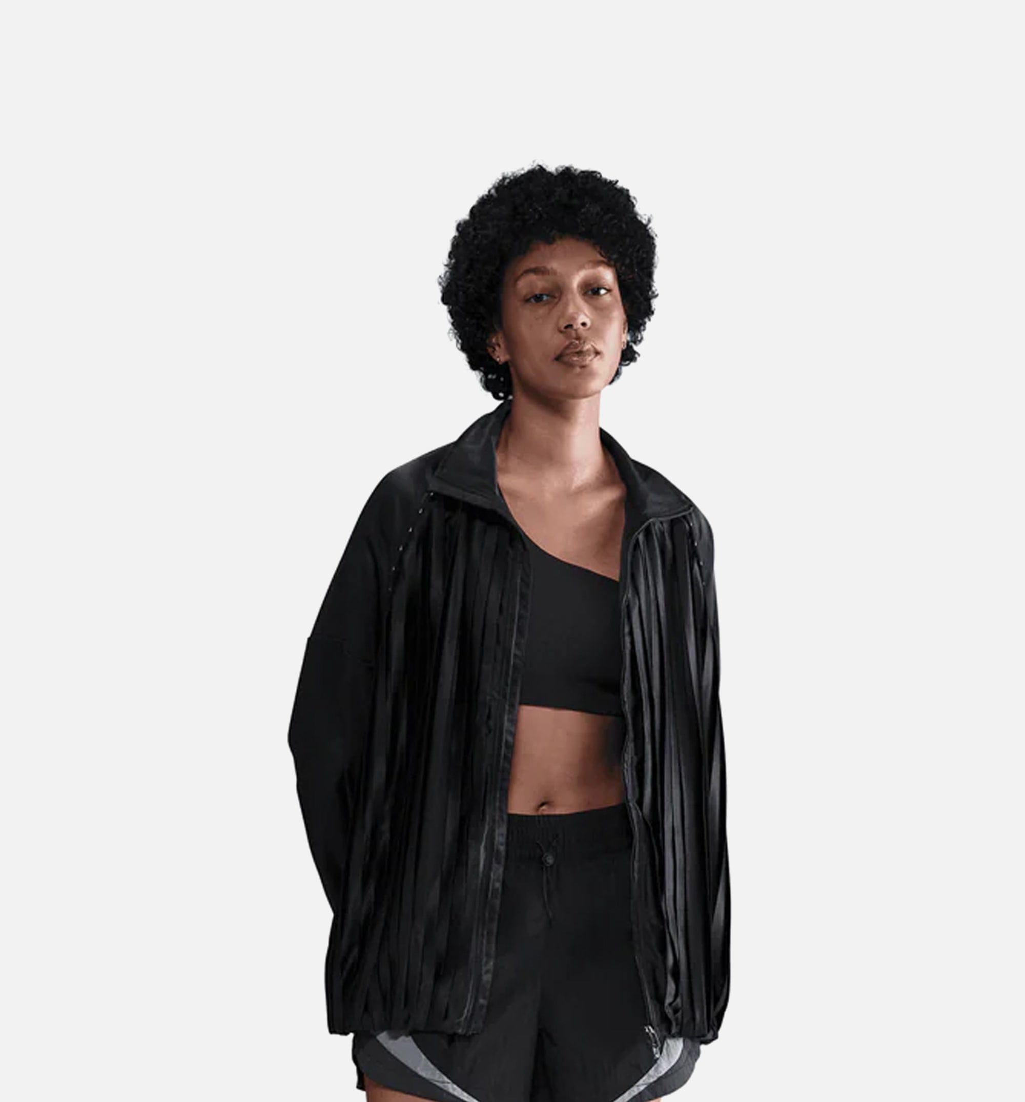 Nike NSW Pleated Track Womens Jacket - Black