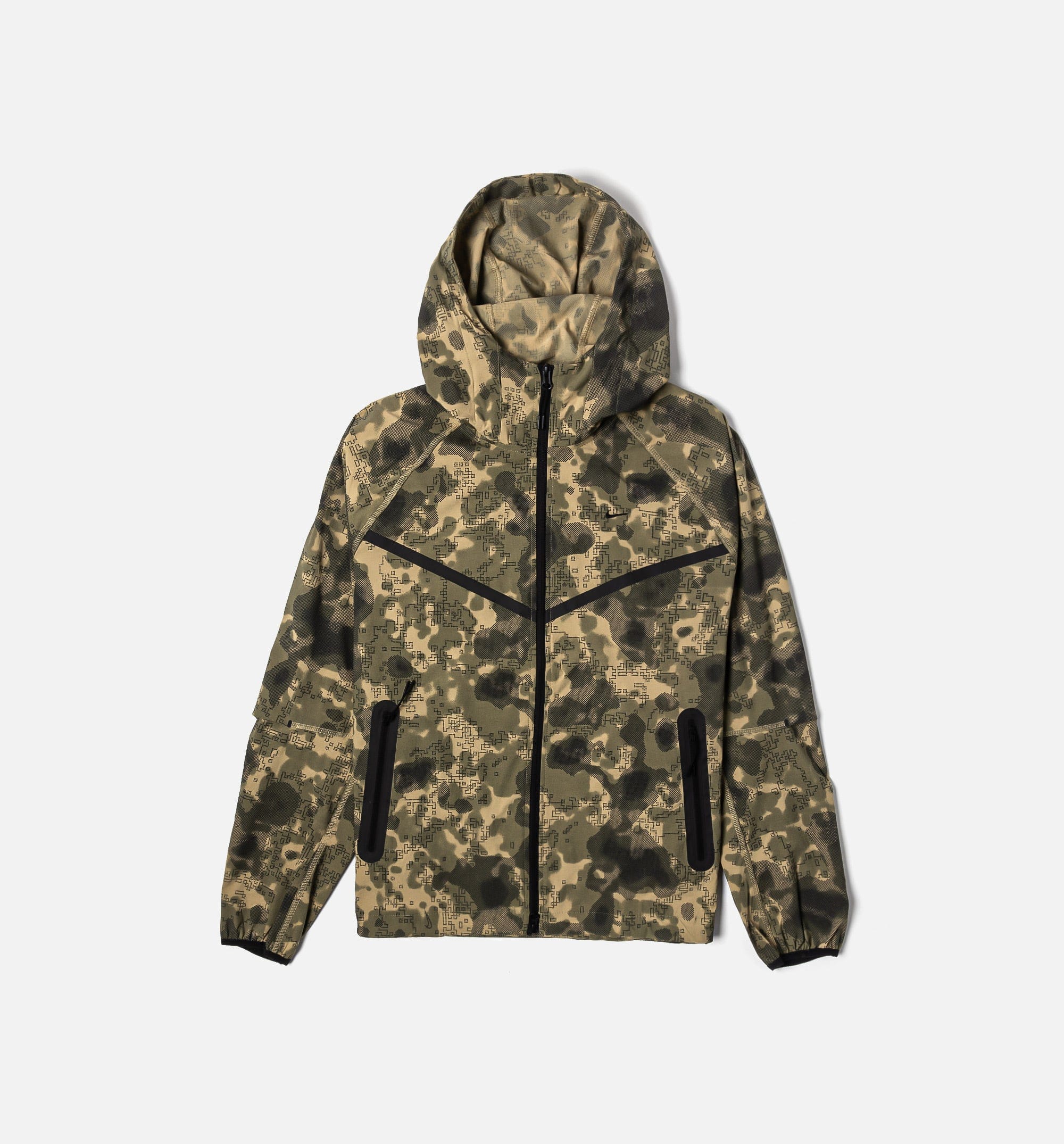 Nike Tech Dri Fit Woven Camo Windrunner Mens Jacket - Neutral Olive/Black