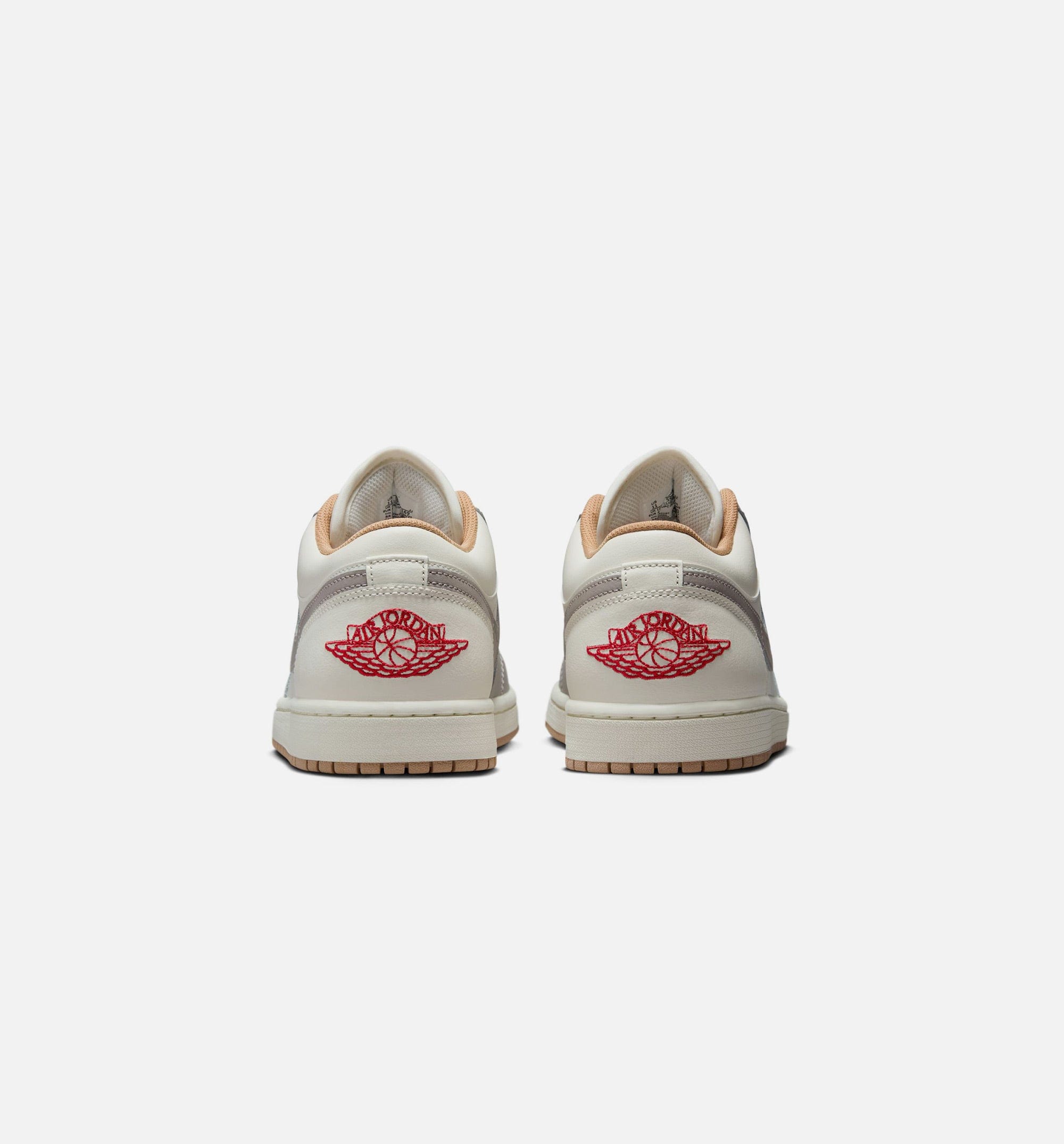 Air Jordan 1 Low Mens Lifestyle Shoe - Sail/Fire Red/College Grey/Hemp
