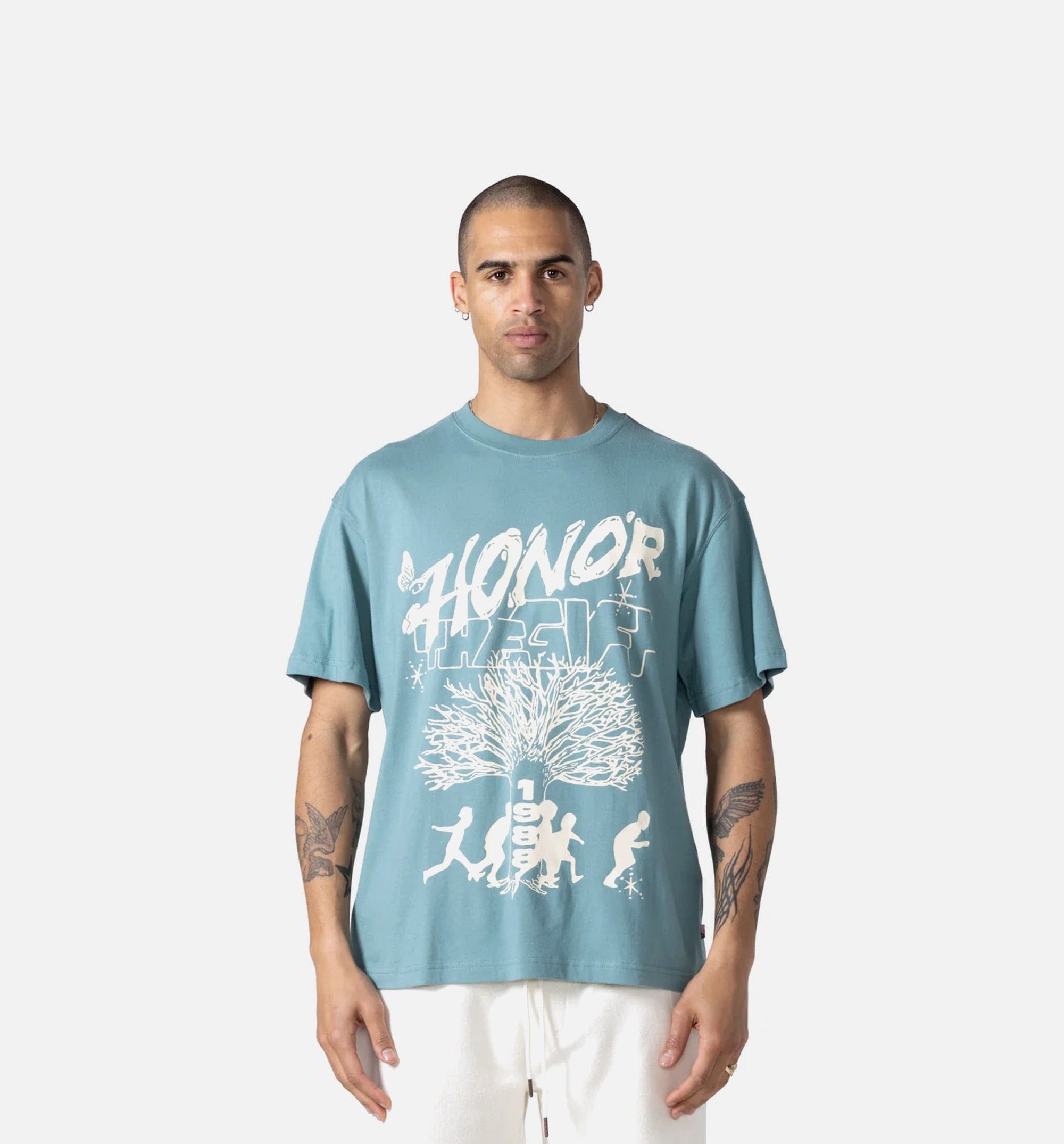 HONOR Family Tree Mens Short Sleeve Shirt - Green