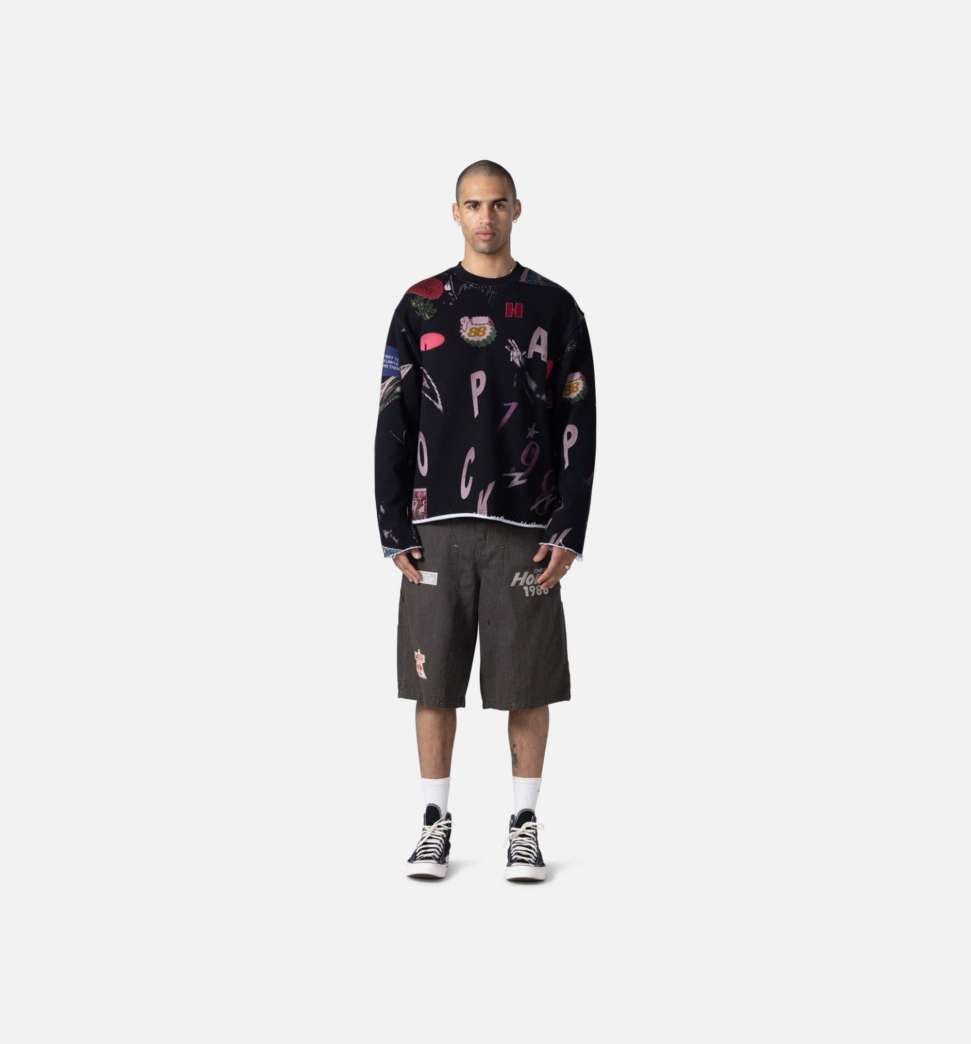 HONOR Twill Carpenter Mens Shorts - Black