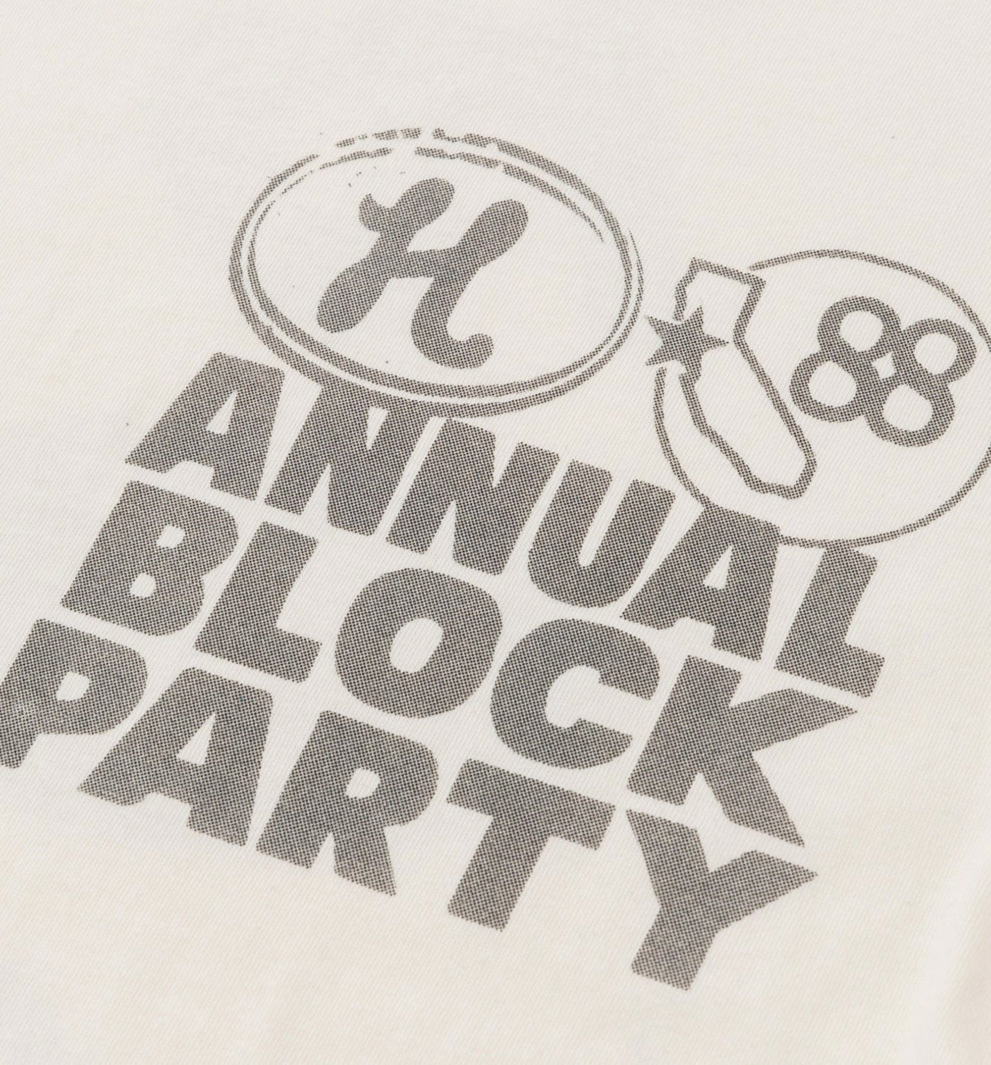 HONOR Annual Block Party Mens Short Sleeve Shirt - Bone