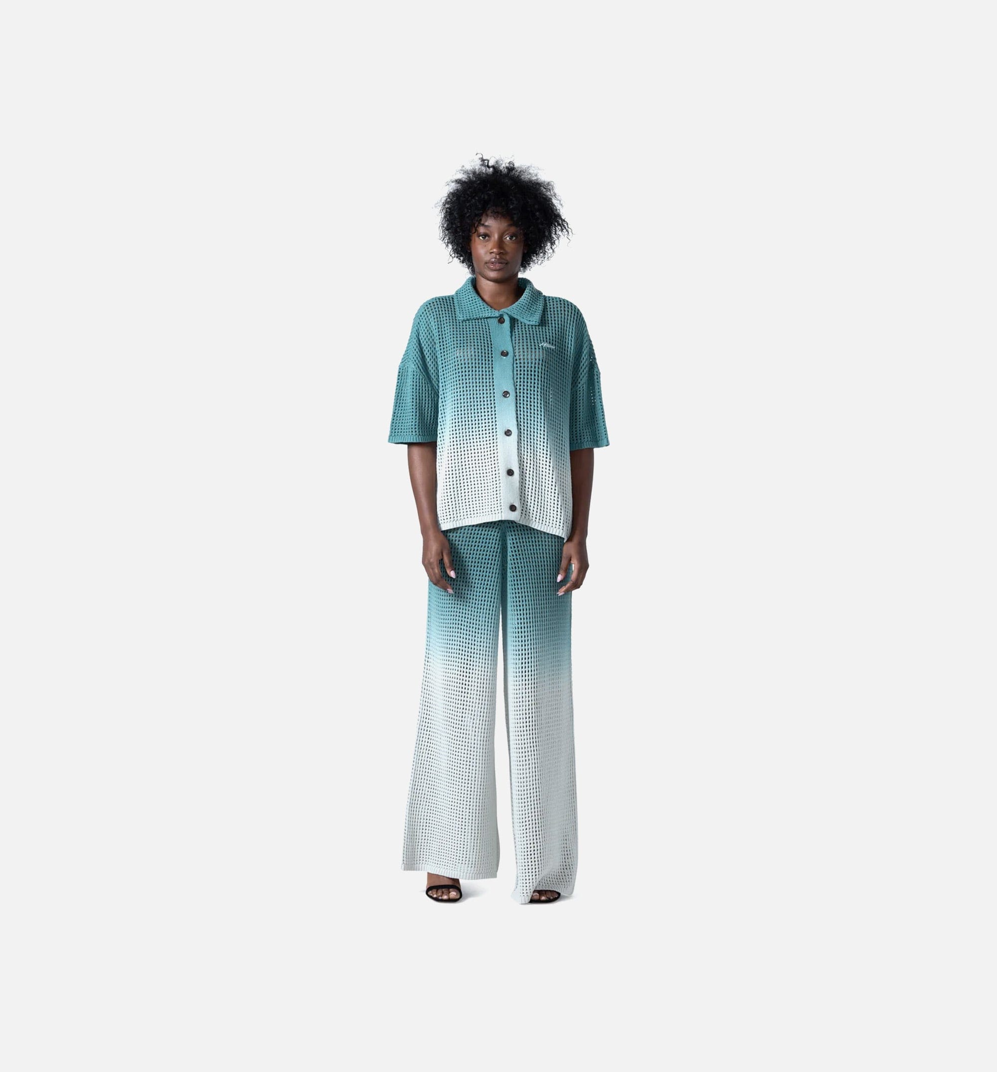 HONOR Crochet Ombre Womens Pants - Green
