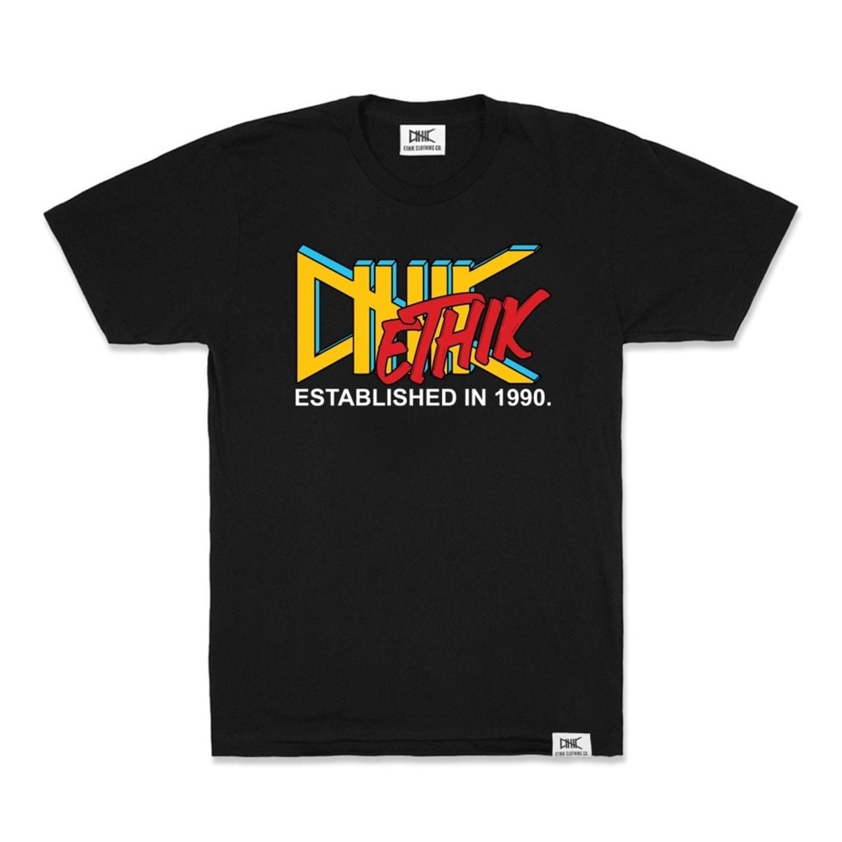 Ethik Established 1990 Tee, Black