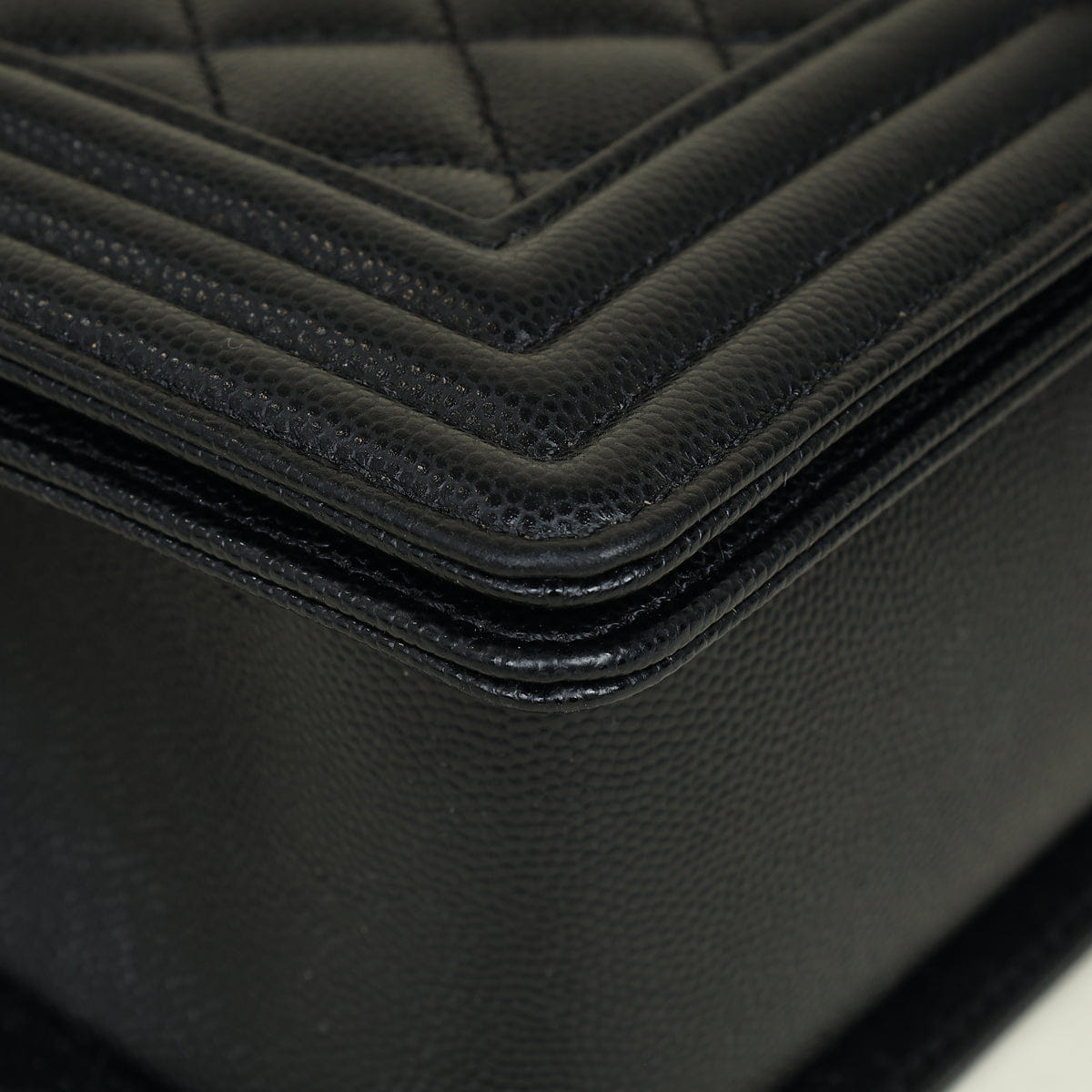 Chanel Black Le Boy Flap Medium Shoulder Bag