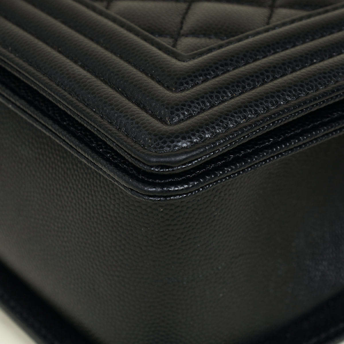Chanel Black Le Boy Flap Medium Shoulder Bag