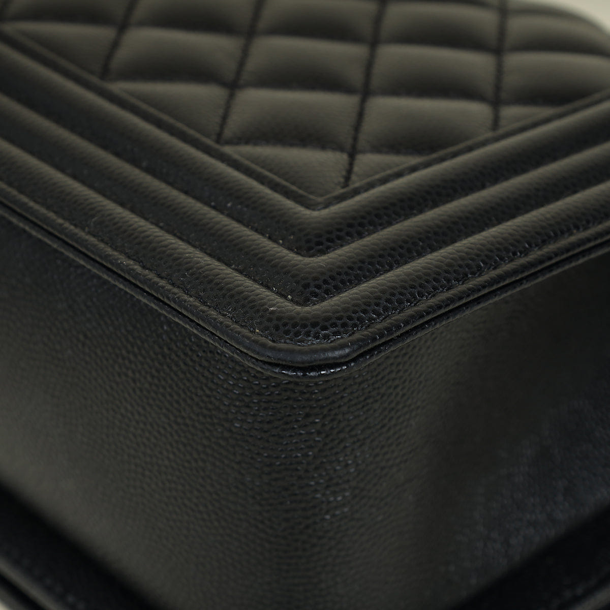 Chanel Black Le Boy Flap Medium Shoulder Bag