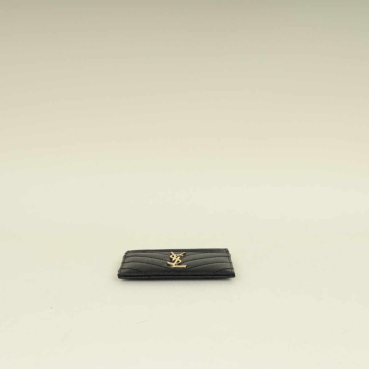 Saint Laurent YSL Black Cassandre Matelasse Card Holder