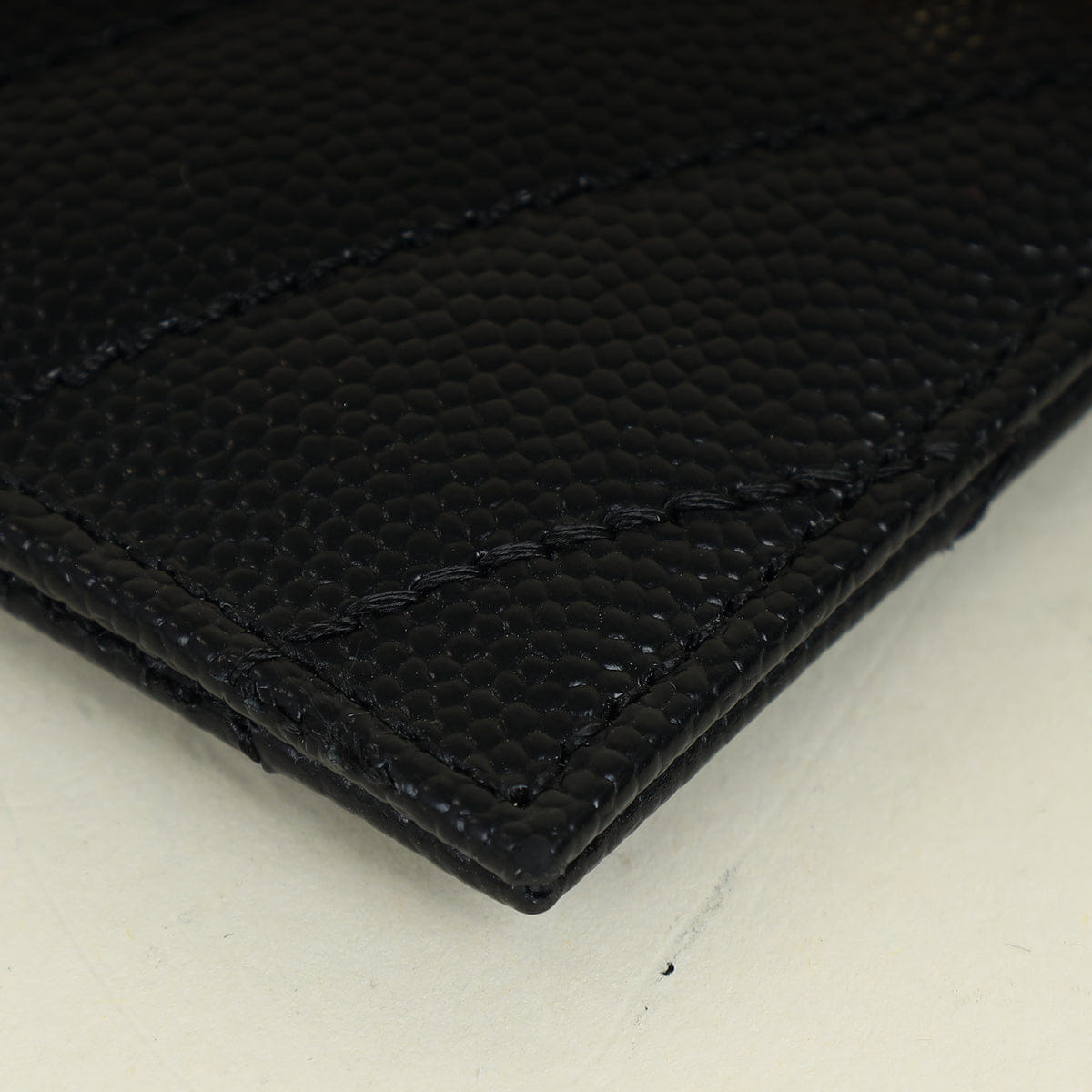 Saint Laurent YSL Black Cassandre Matelasse Card Holder