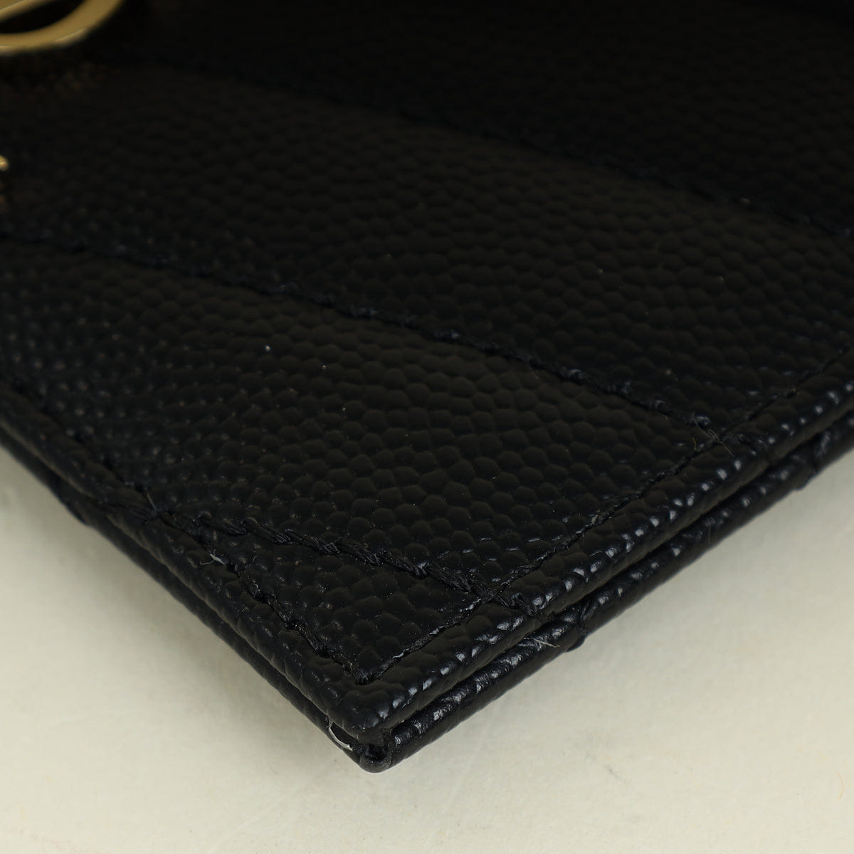 Saint Laurent YSL Black Cassandre Matelasse Card Holder