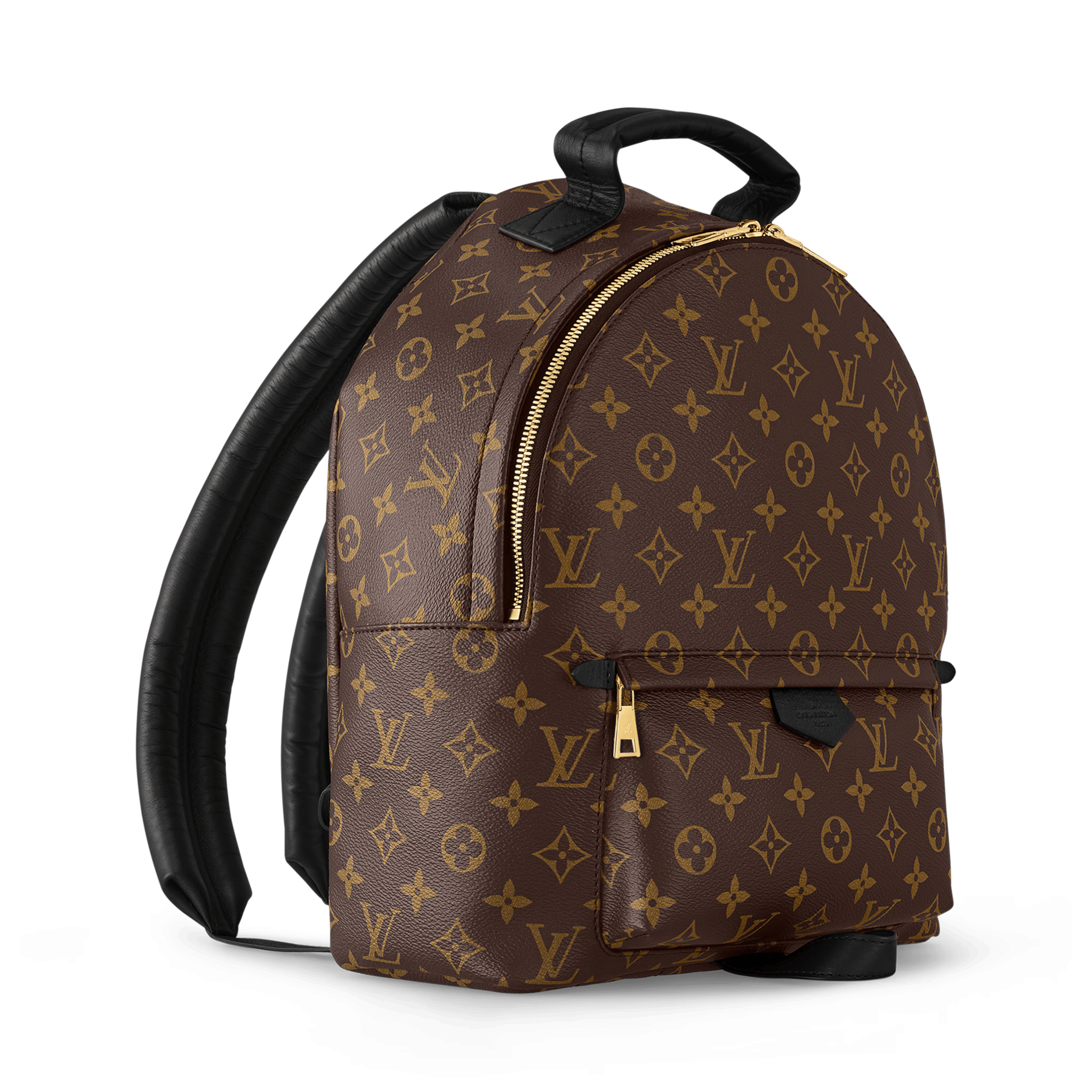 Louis Vuitton Palm Springs MM Backpack in Monogram Coated Canvas with Gold Hardware