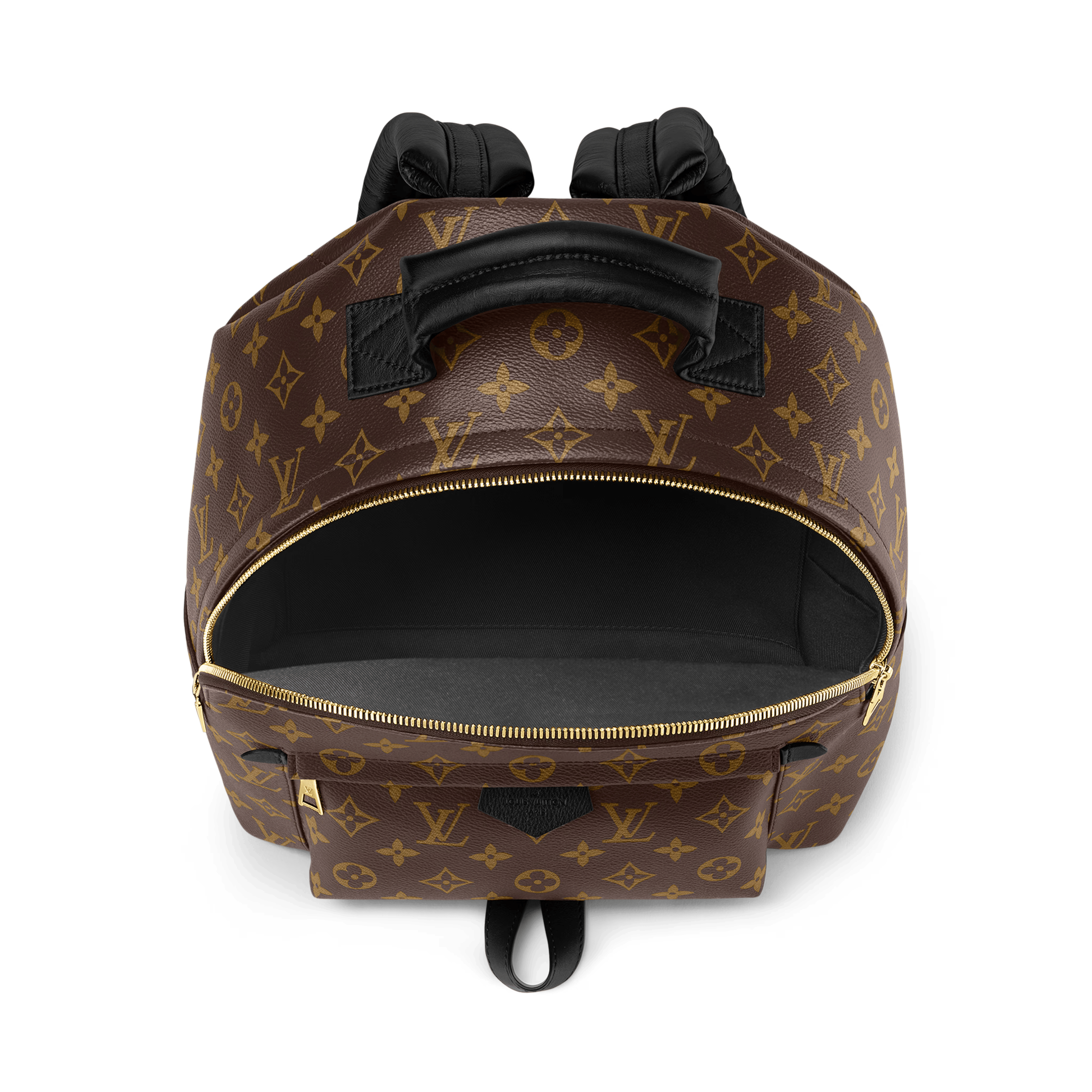 Louis Vuitton Palm Springs MM Backpack in Monogram Coated Canvas with Gold Hardware