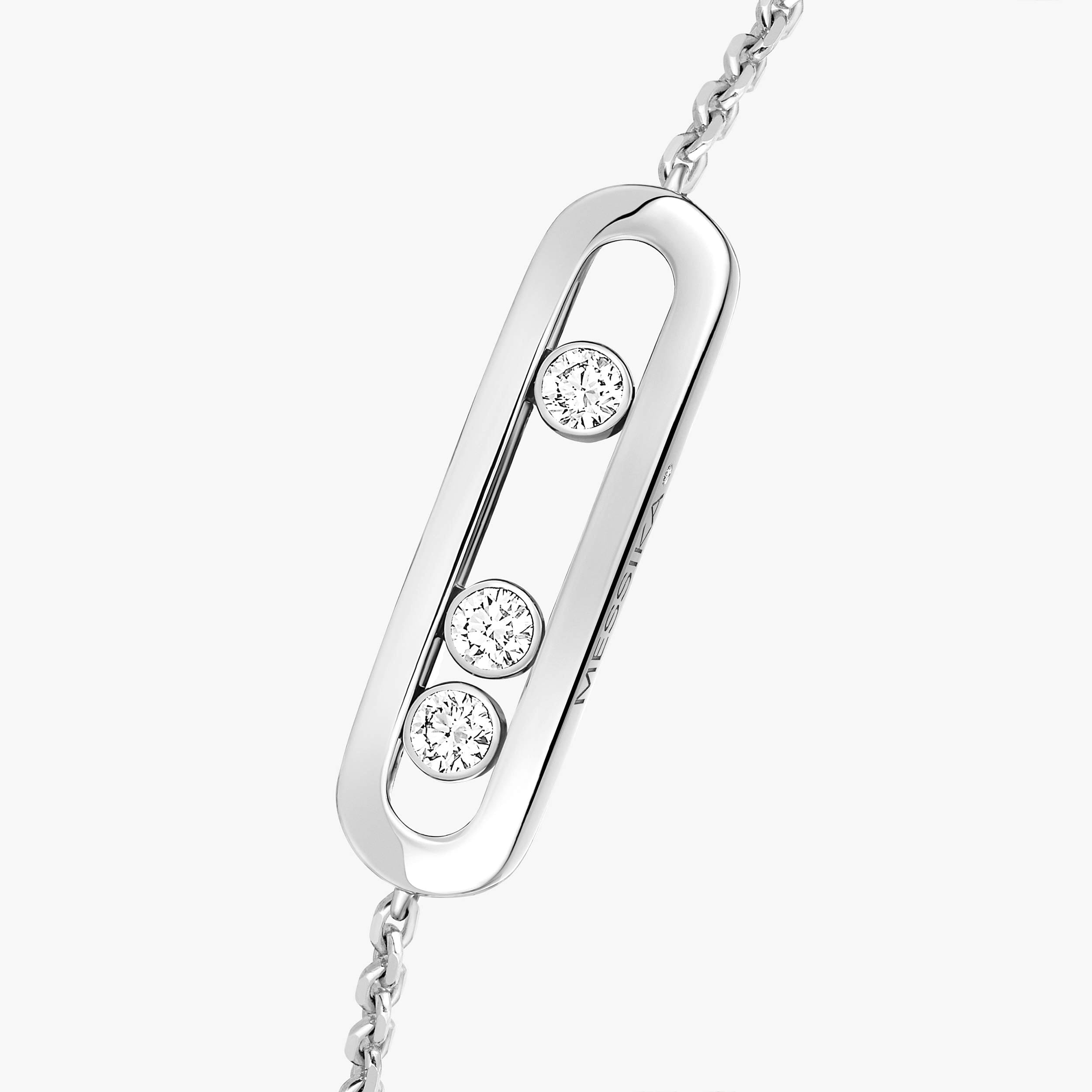Messika Baby Move Pavé Diamond Bracelet in 18K White Gold