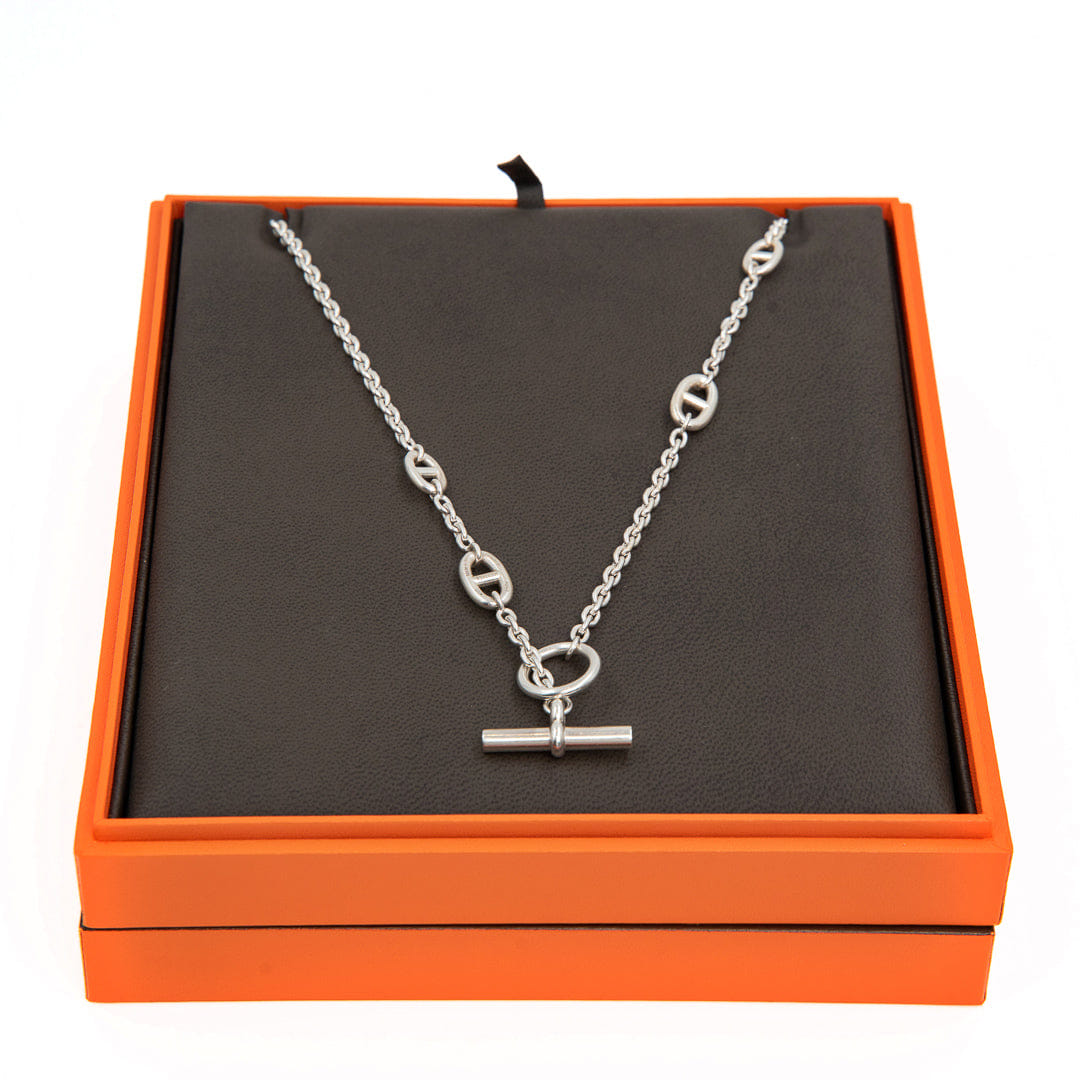 Hermès Farandole Long Necklace 80 in Sterling Silver