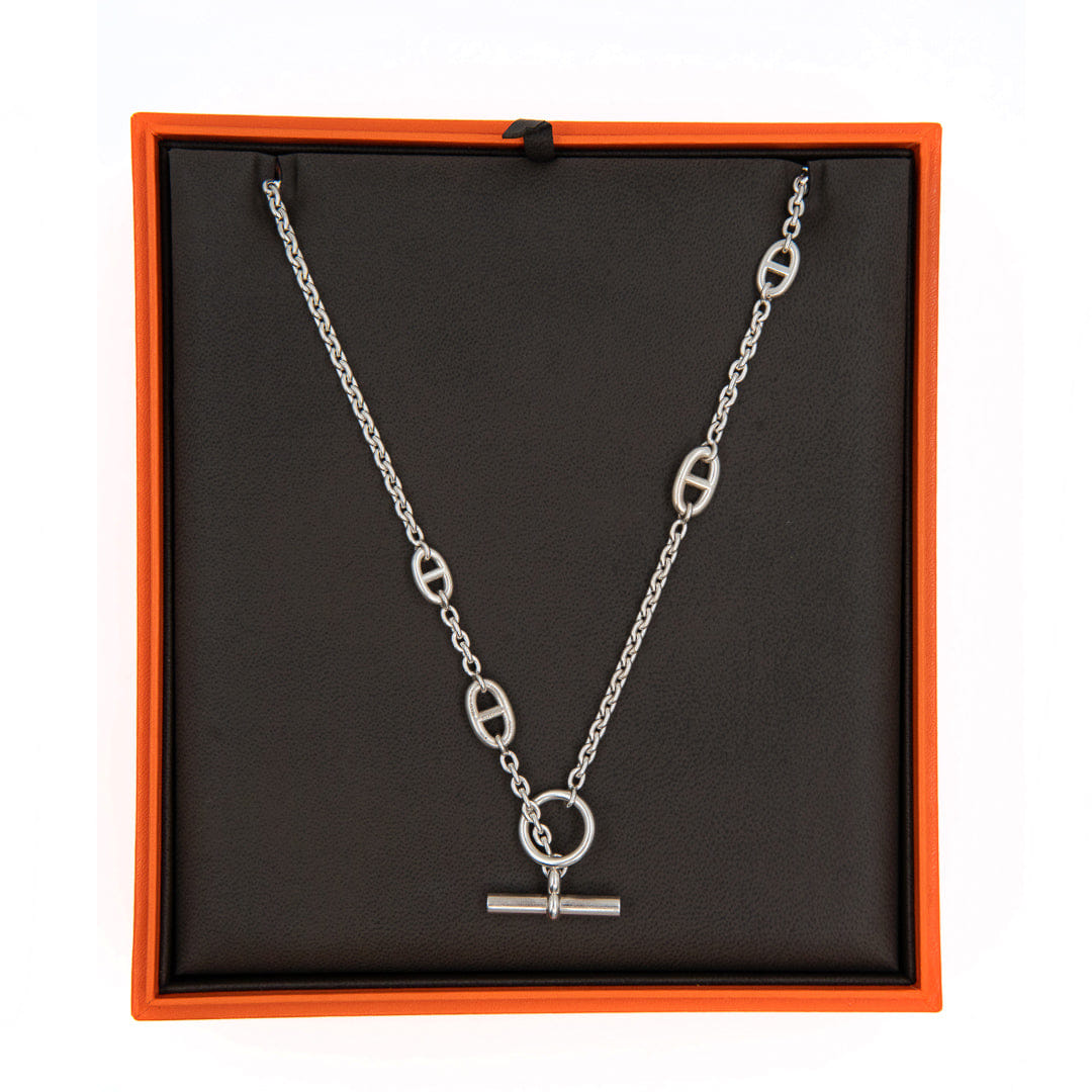 Hermès Farandole Long Necklace 80 in Sterling Silver