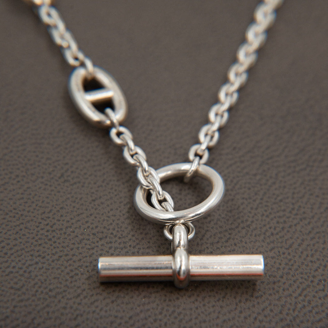 Hermès Farandole Long Necklace 80 in Sterling Silver