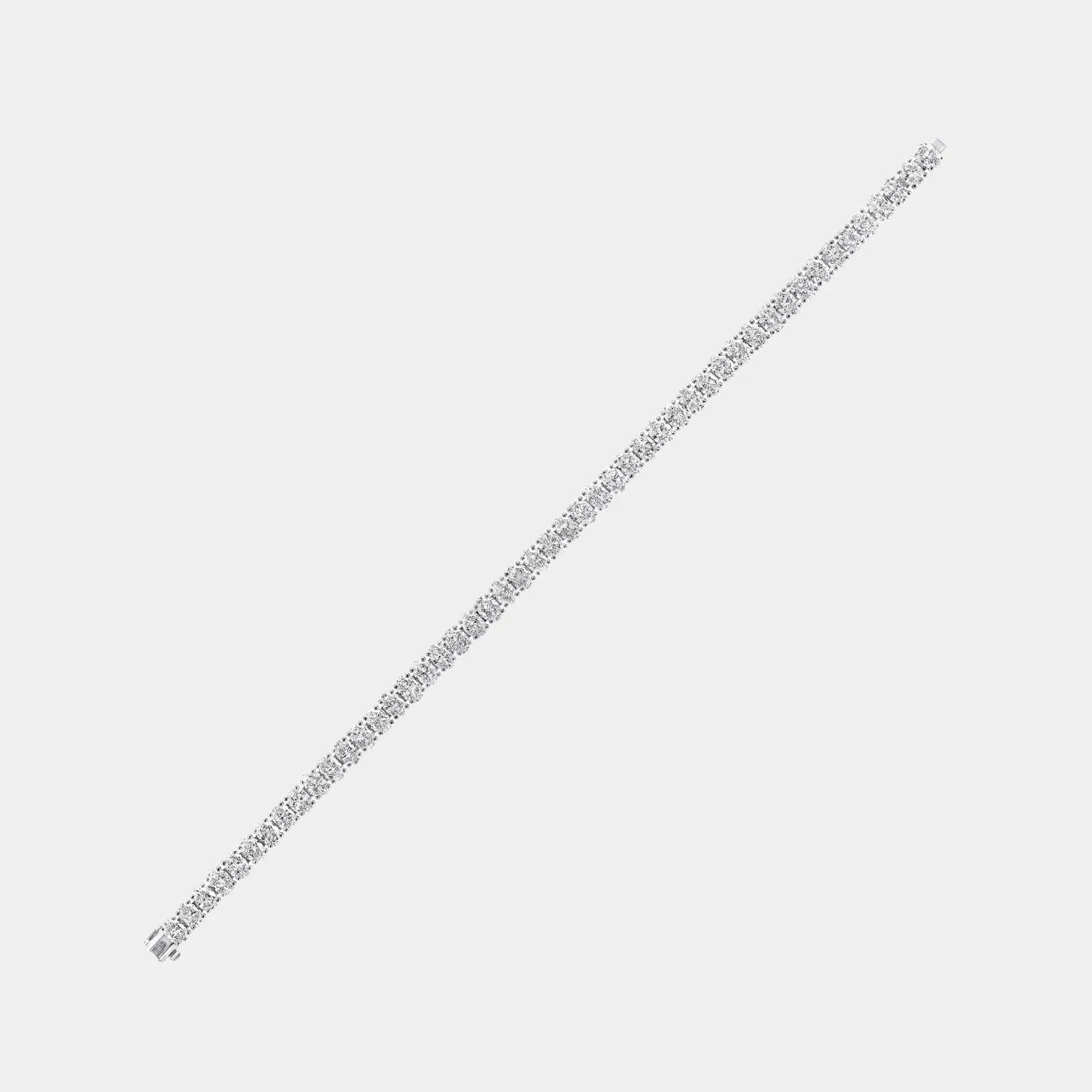 Graff Oval Cut Diamond Tennis Bracelet in 18K White Gold