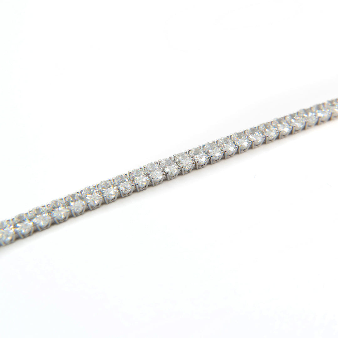Graff Oval Cut Diamond Tennis Bracelet in 18K White Gold