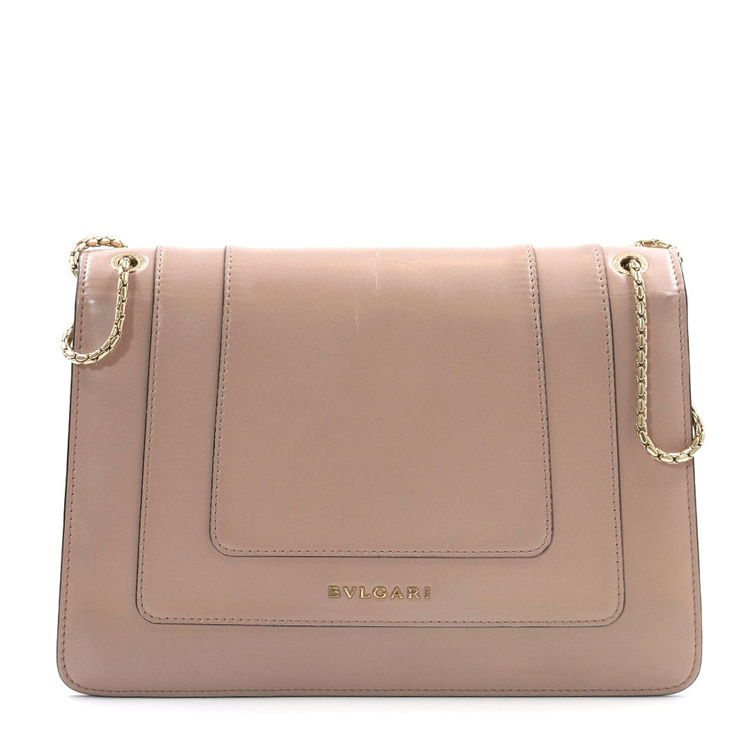 Bulgari Dust Rose Serpenti Forever Flap Shoulder Bag