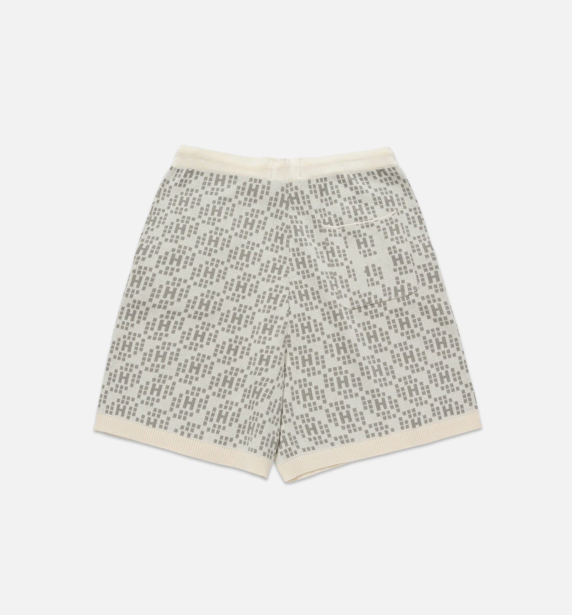 HONOR H Knit Mens Shorts - Bone