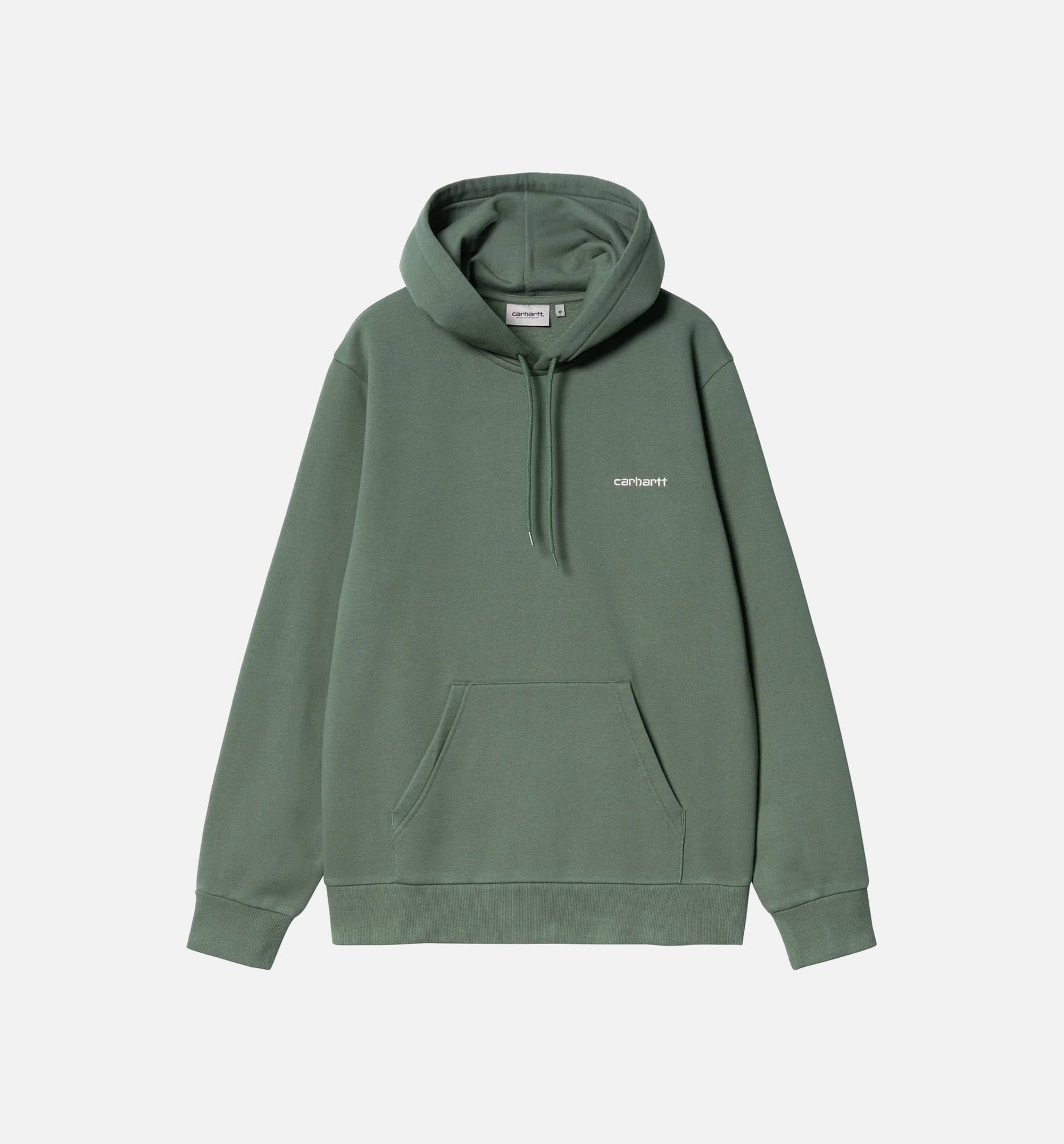 Carhartt WIP Embroidery Script Pullover Mens Hoodie - Green