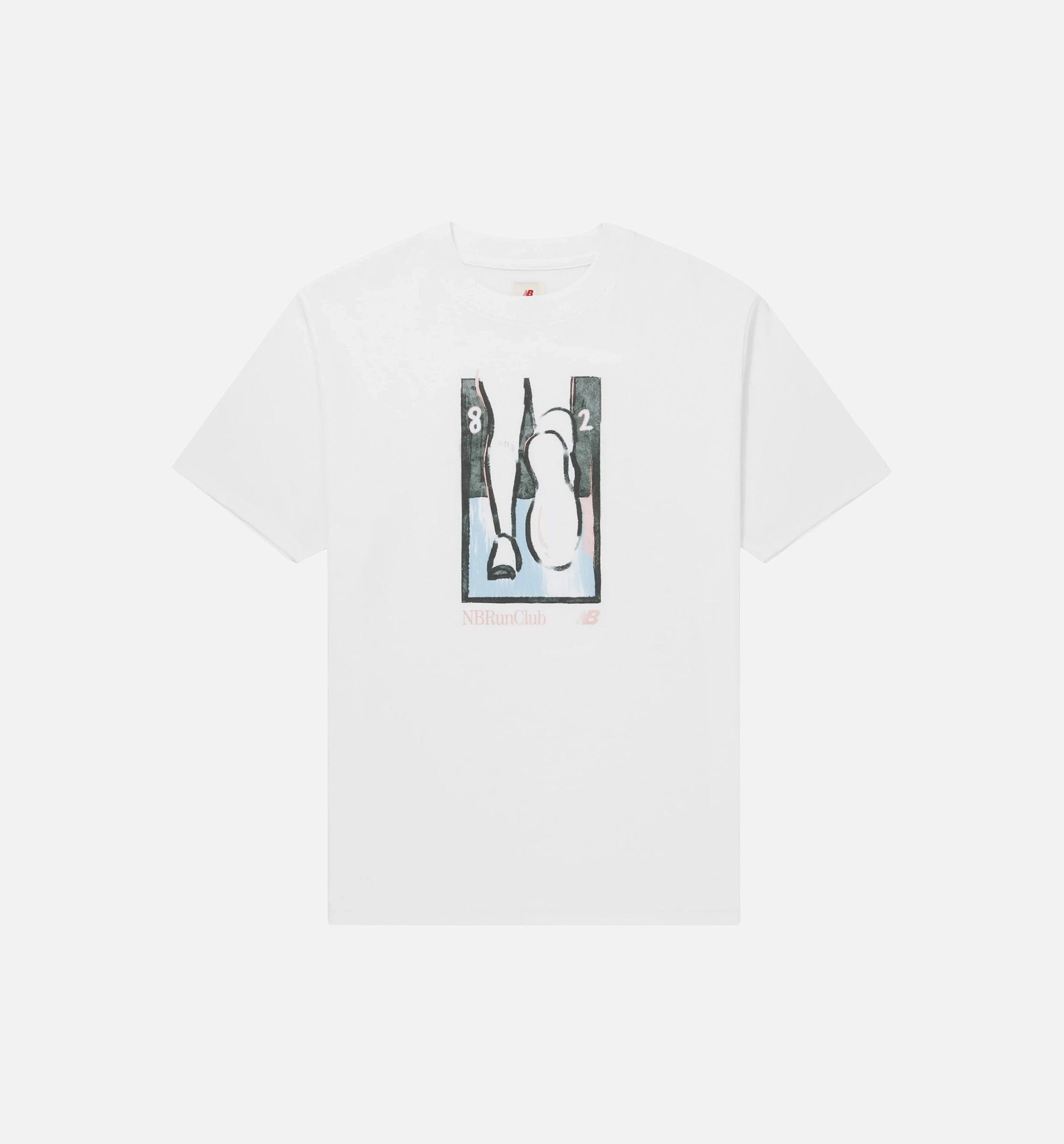 New Balance MADE in USA 1982 Run Club Mens Short Sleeve Shirt - White