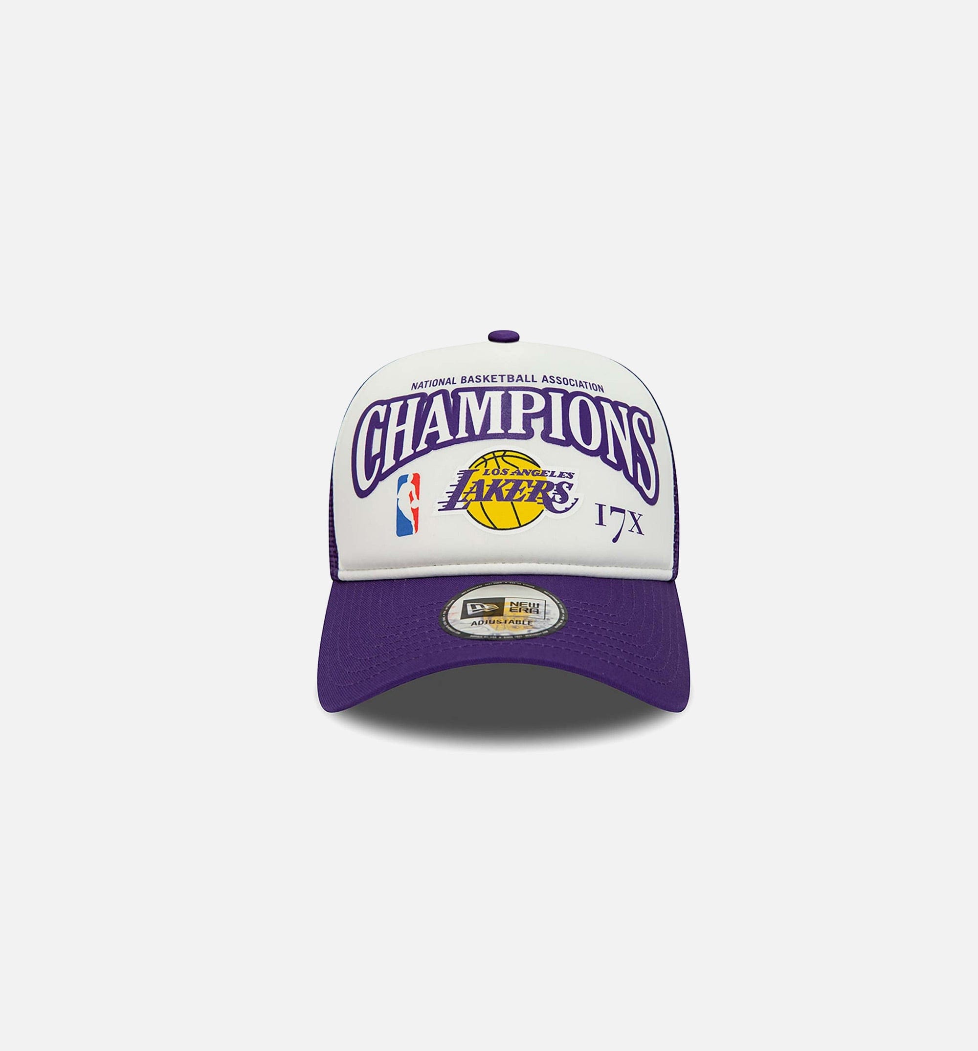 New Era Los Angeles Lakers Champions Trucker Mens Hat - Purple/White