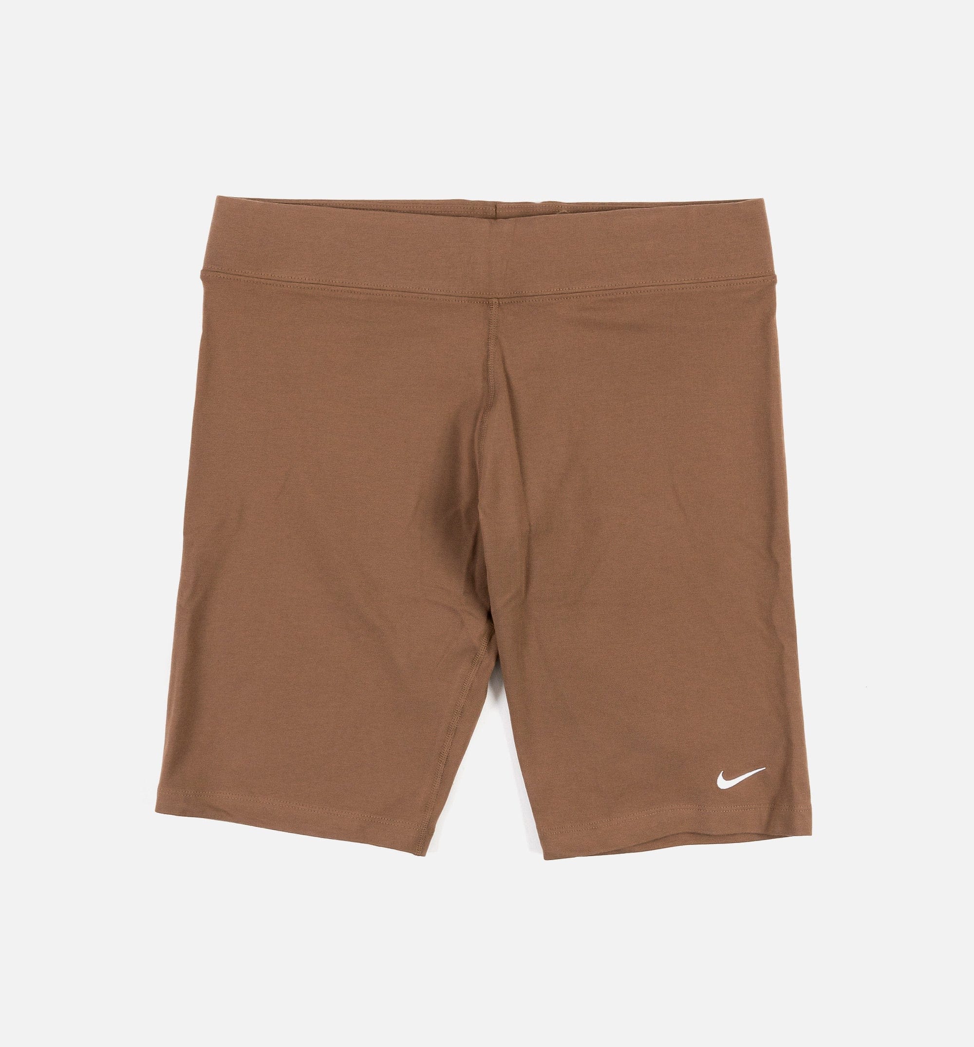 Nike NSW Classics High Waisted Biker Womens Shorts - Brown
