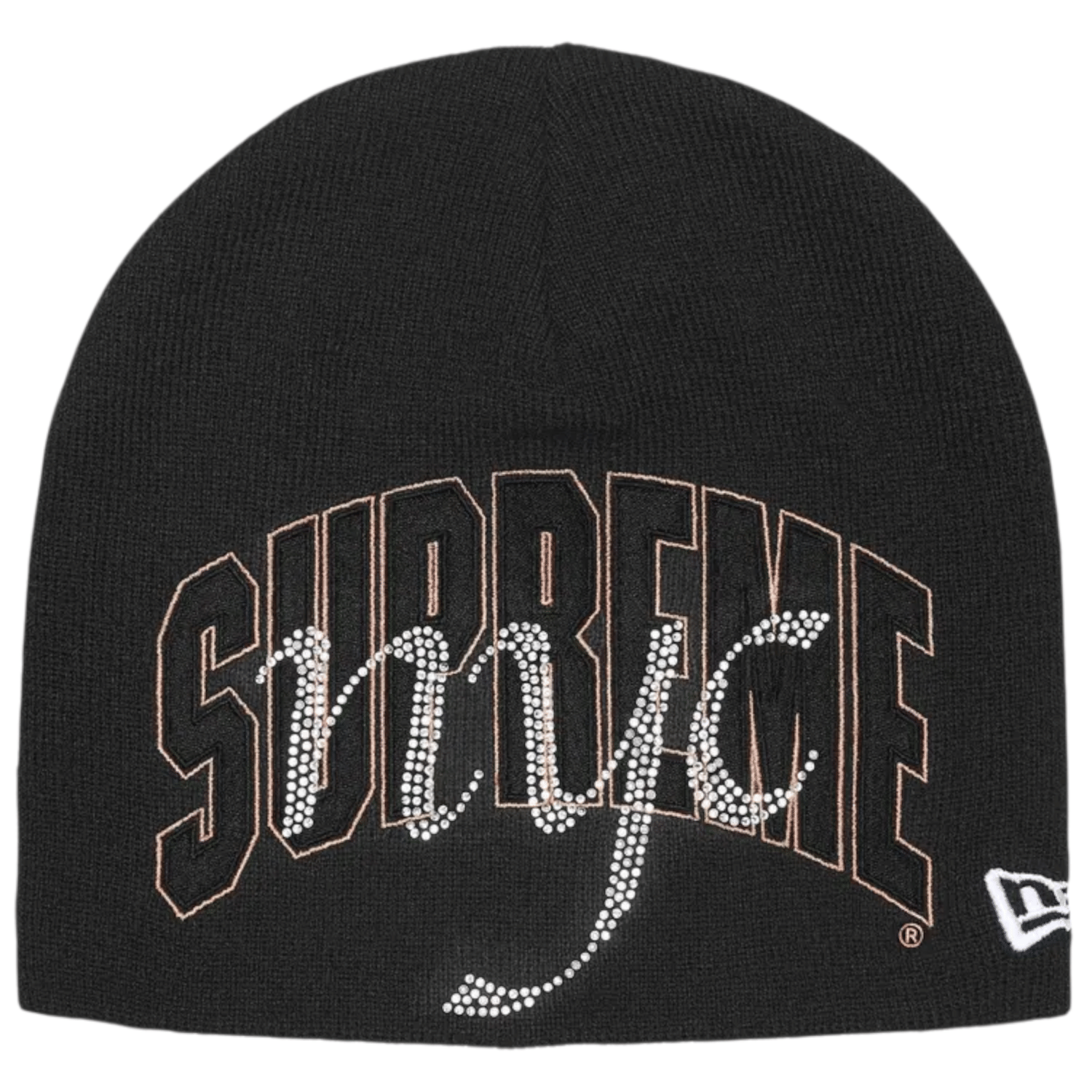Supreme NYC Rhinestone Beanie Black