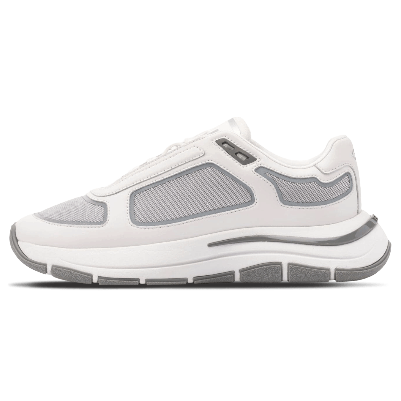Mallet London MALLET Alton Men's White Chrome Leather Trainers