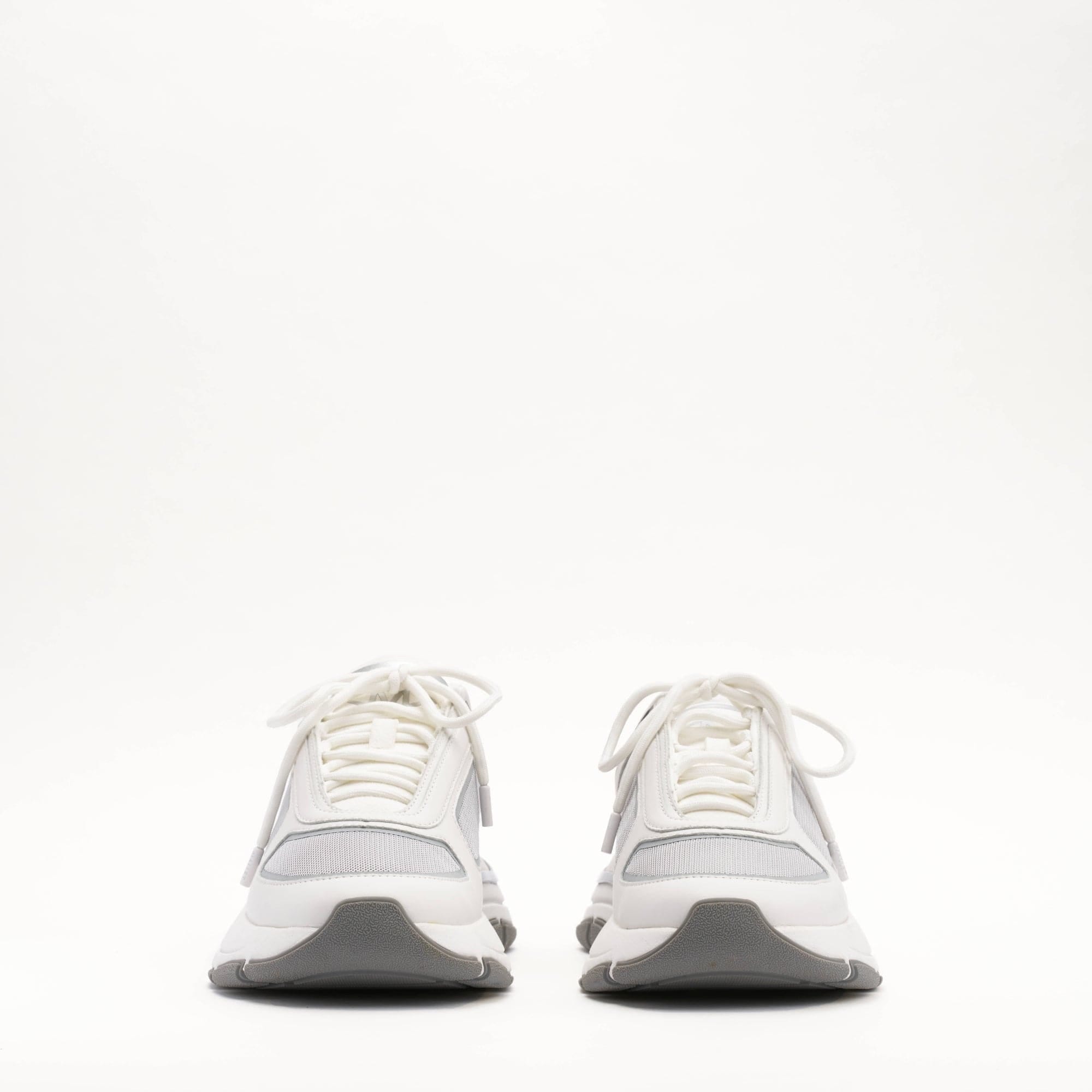Mallet London MALLET Alton Men's White Chrome Leather Trainers