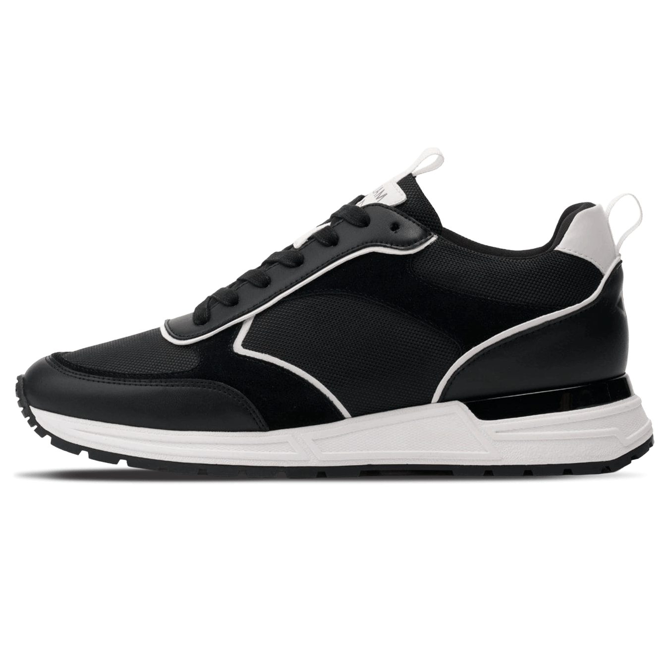 Mallet London MALLET Bethnal Men's Black White Leather Trainers