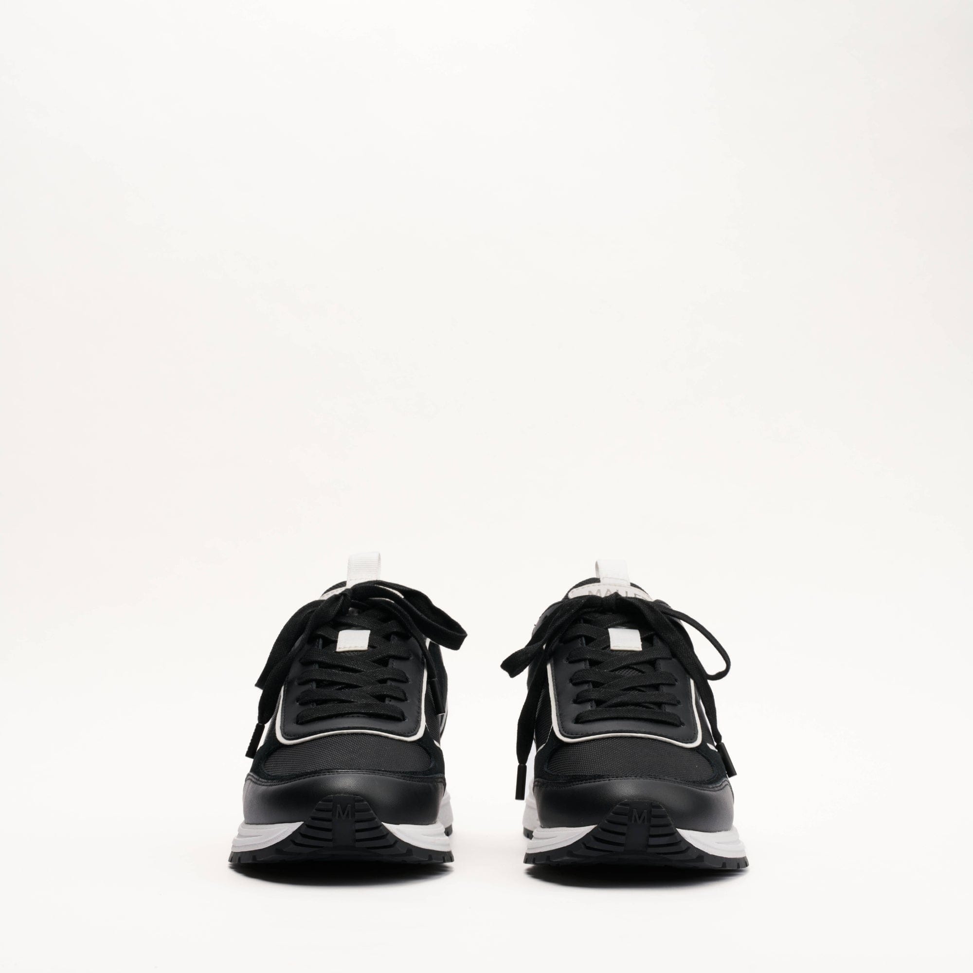 Mallet London MALLET Bethnal Men's Black White Leather Trainers