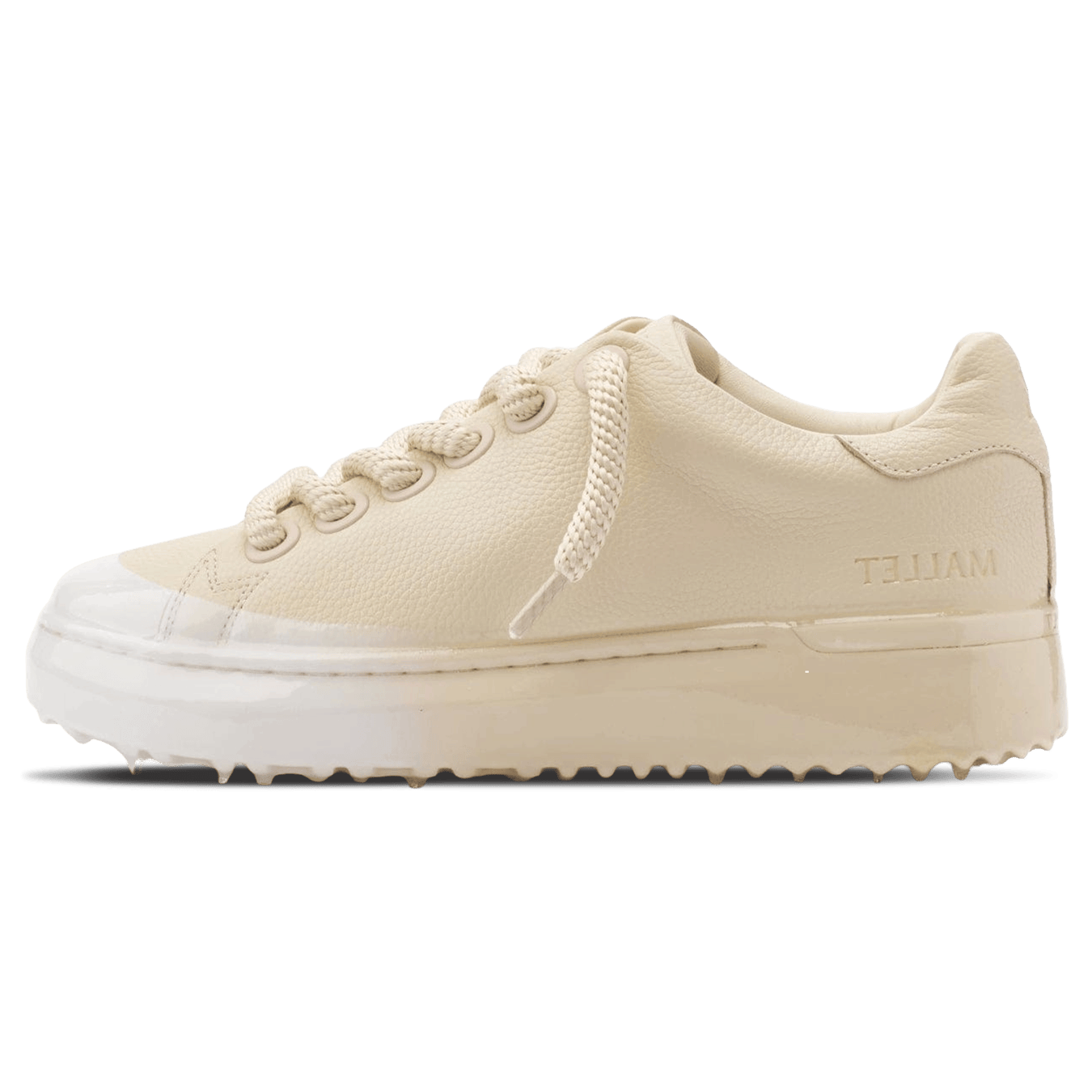 Mallet London MALLET GRFTR Lite Men's Beige Ombre Dip Leather Trainers