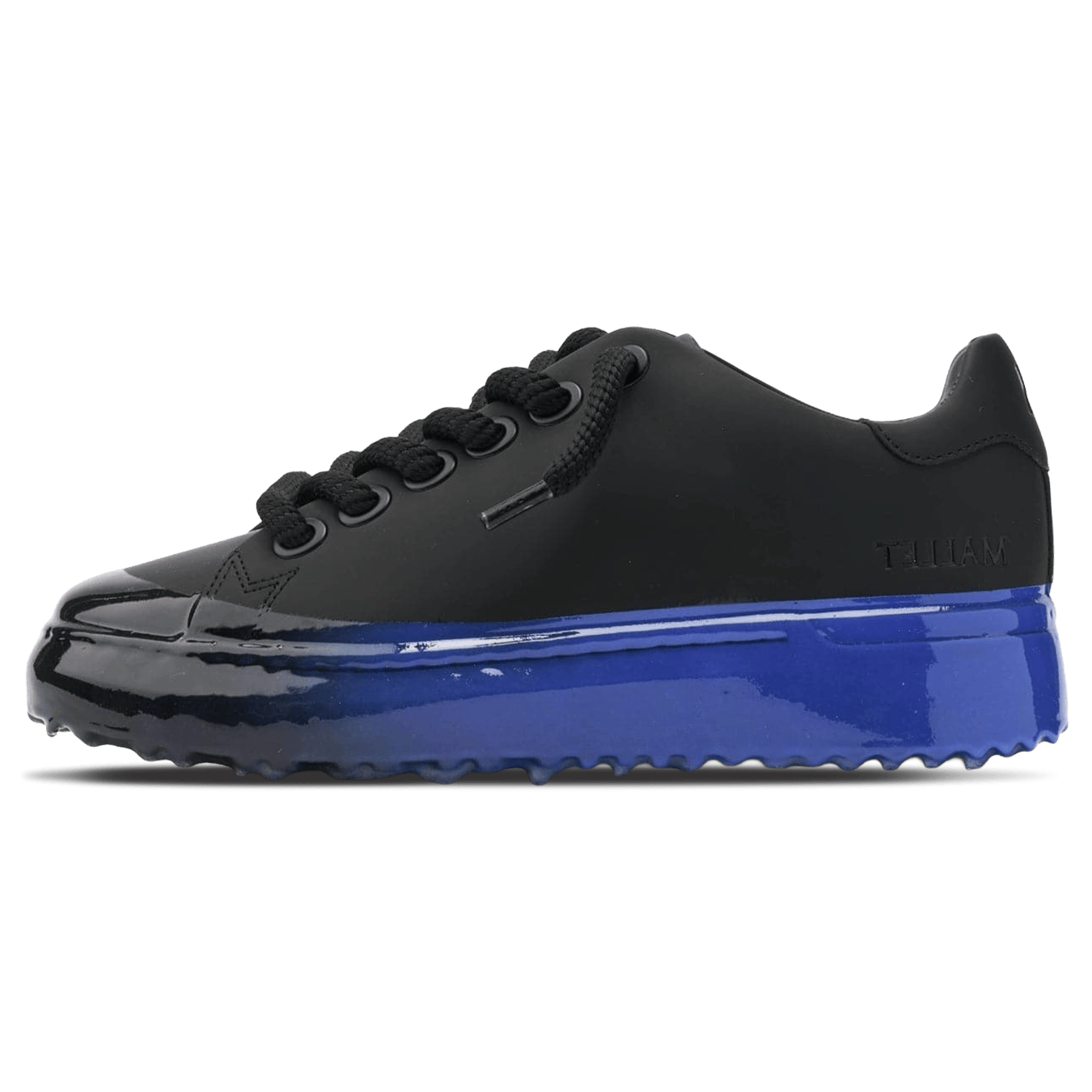 Mallet London MALLET GRFTR Lite Men's Black Blue Ombre Dip Leather Trainers