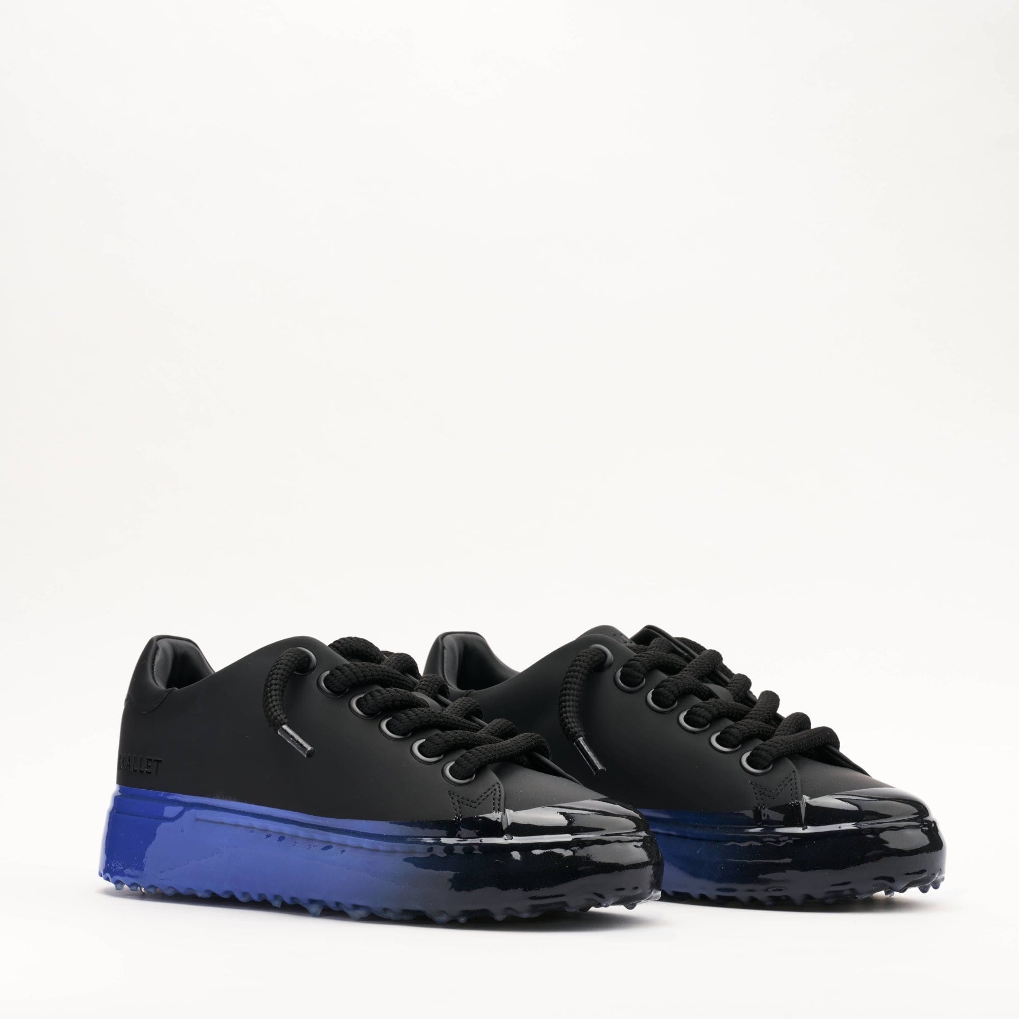 Mallet London MALLET GRFTR Lite Men's Black Blue Ombre Dip Leather Trainers