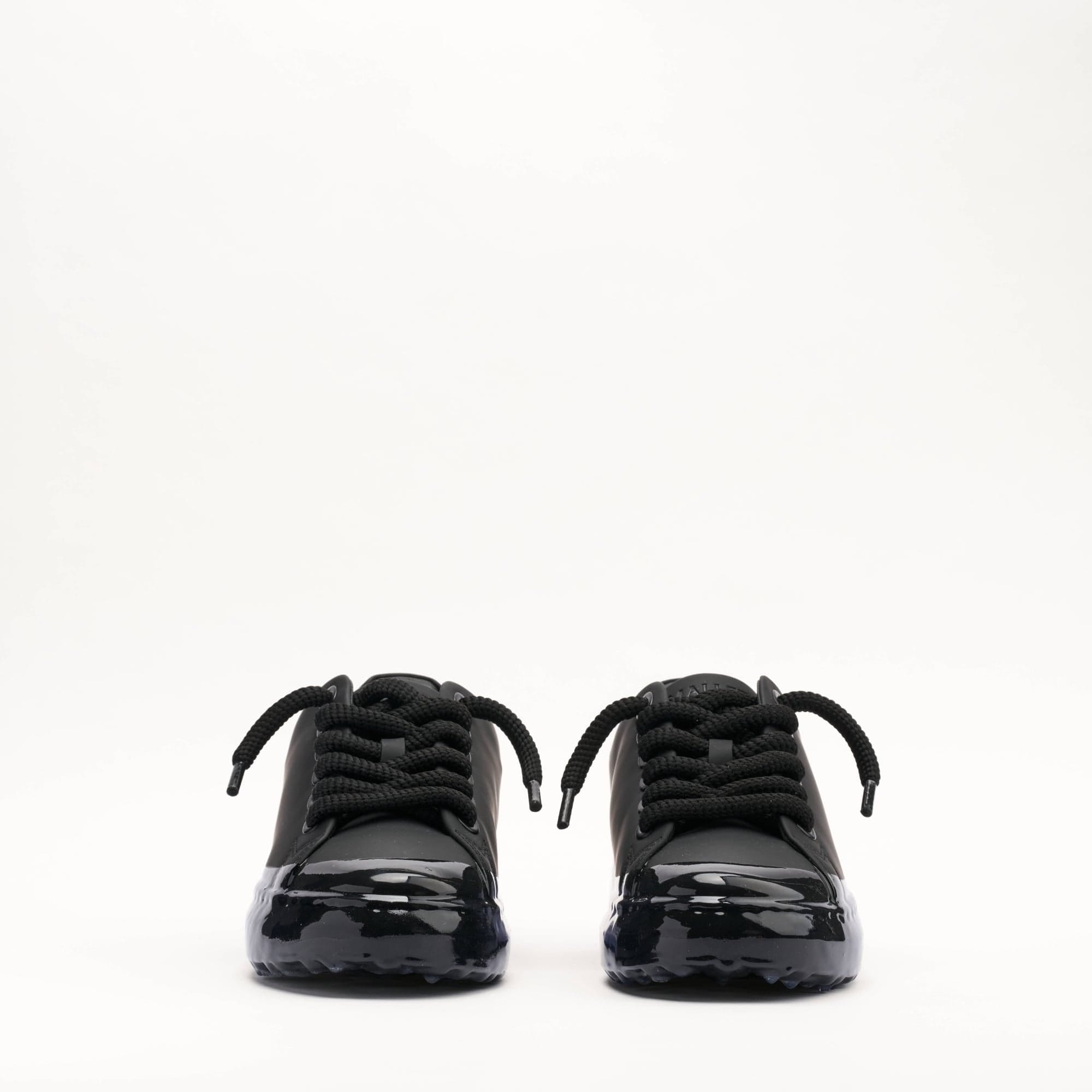 Mallet London MALLET GRFTR Lite Men's Black Blue Ombre Dip Leather Trainers