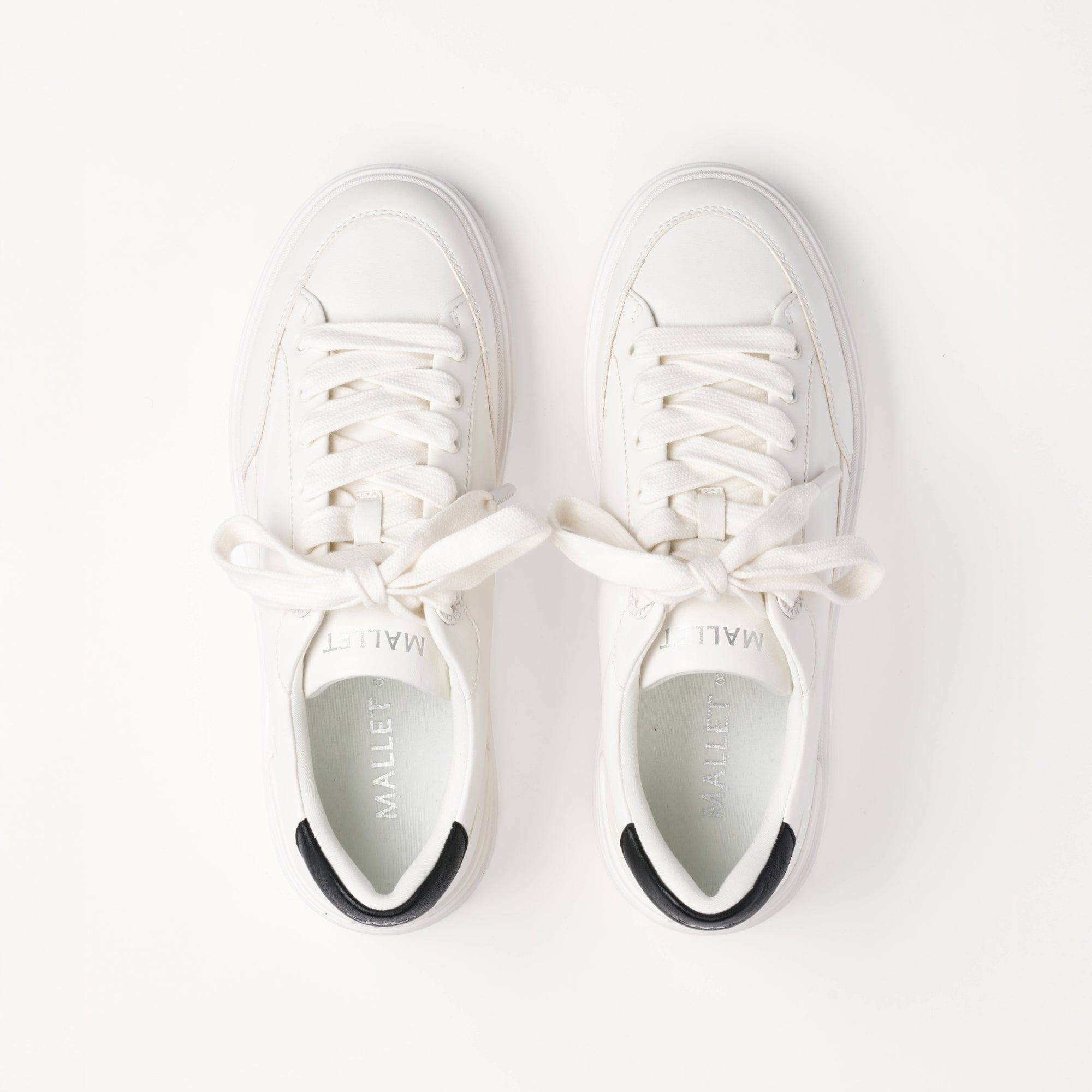 Mallet London MALLET Lansbury Men's White Nappa Leather Trainers