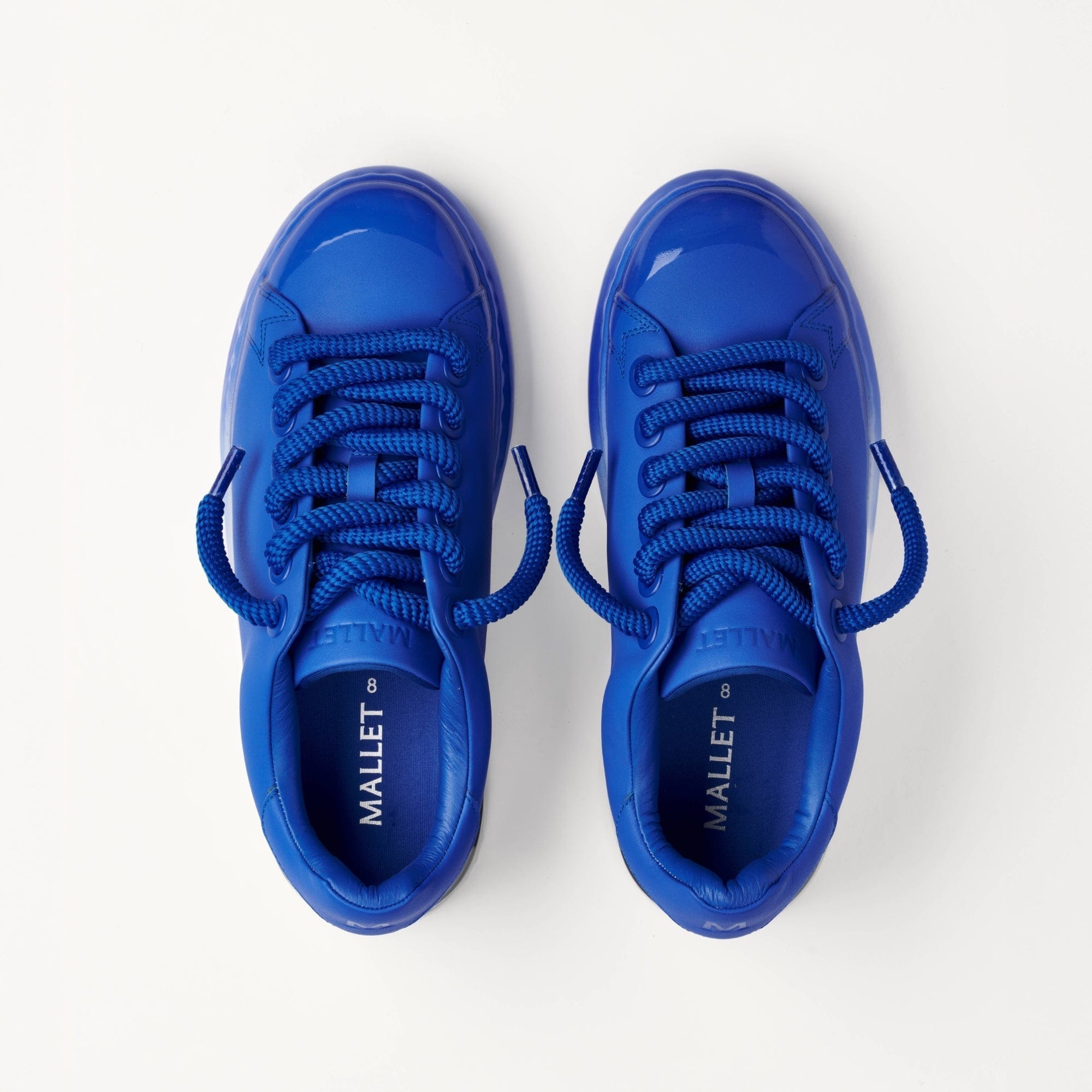 Mallet London MALLET GRFTR Lite Men's Blue Ombre Dip Leather Trainers