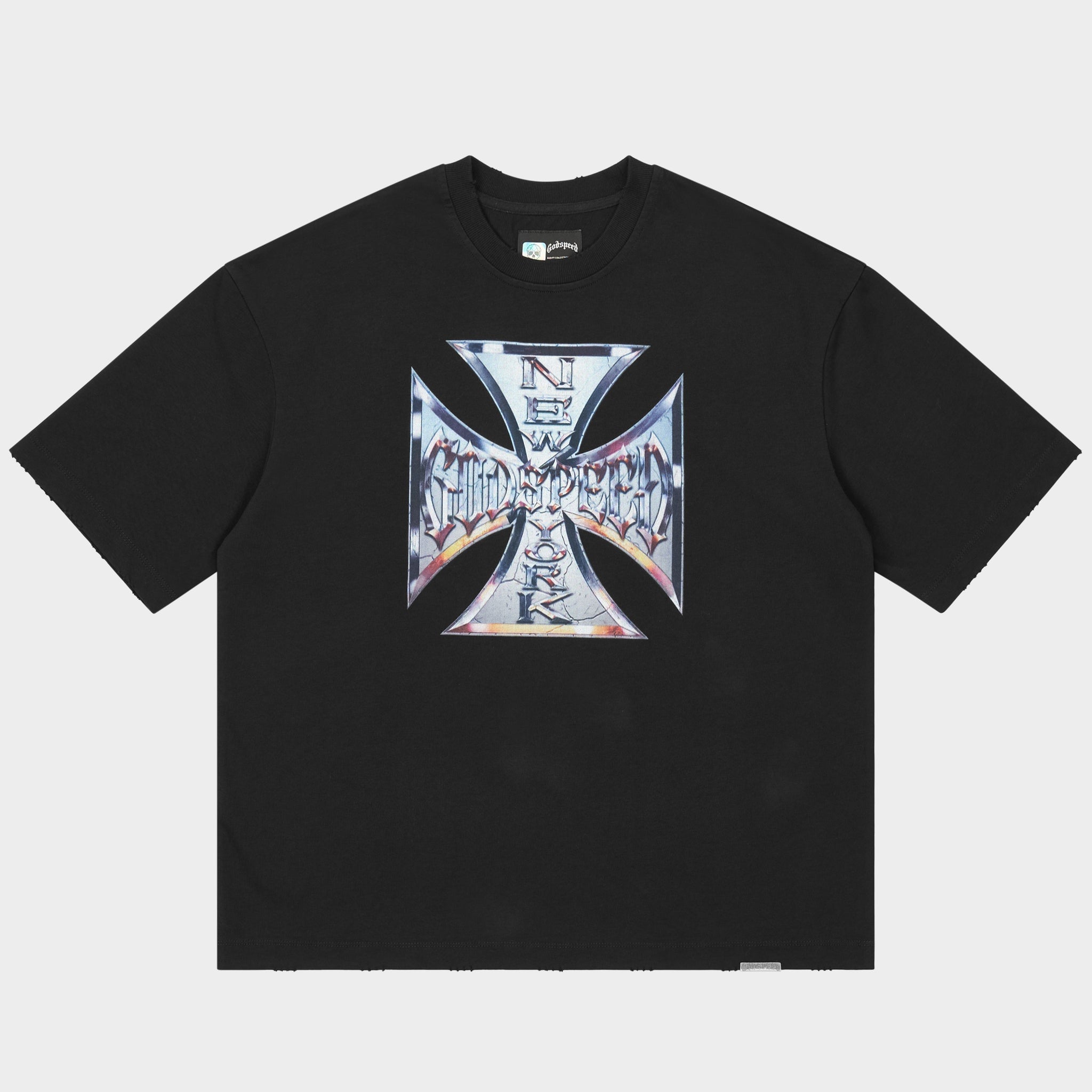 GODSPEED CHROME MOTTO T-SHIRT BLACK