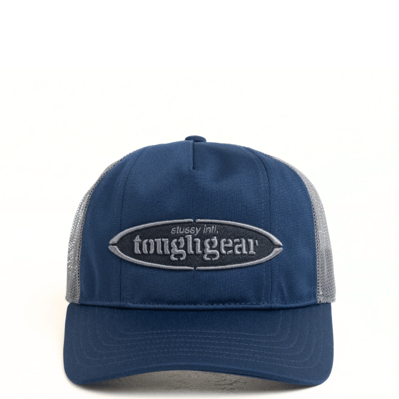 STUSSY TOUGH GEAR TRUCKER NAVY CAP