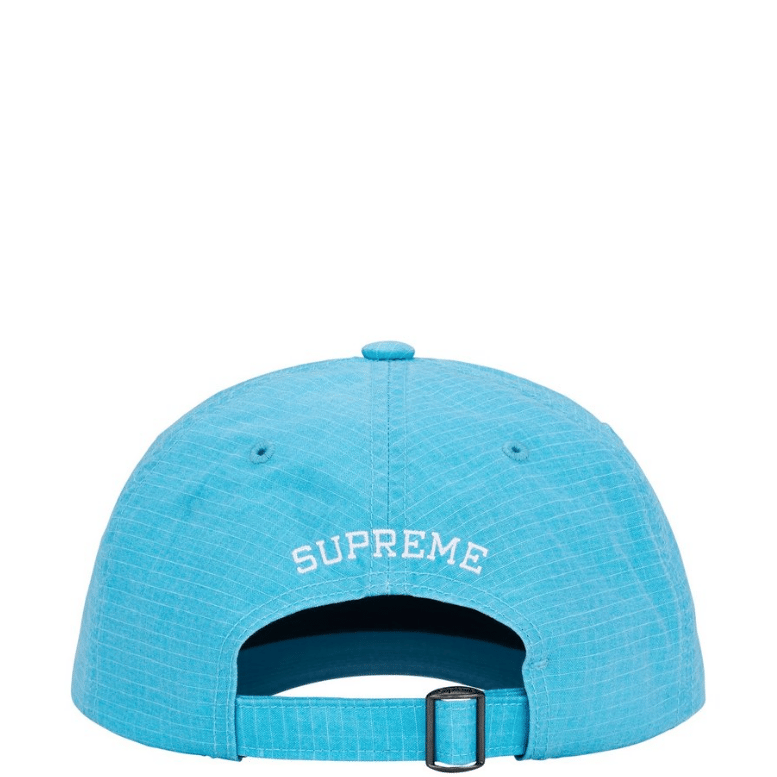 SUPREME ARABIC LOGO RIPSTOP BLUE 6-PANEL CAP