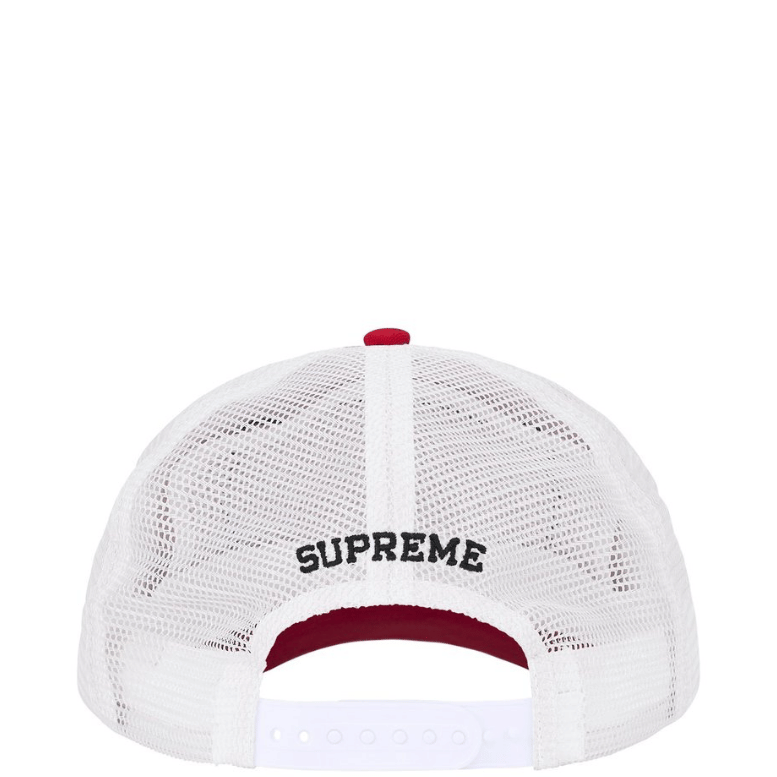 SUPREME WESTERN EMBROIDERED MESH BACK RED 5-PANEL CAP