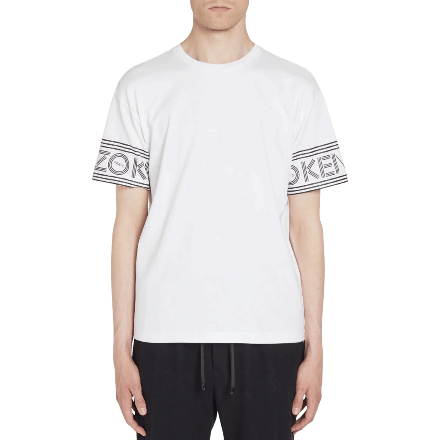 Kenzo Cuff Logo Cotton Short Sleeve T-Shirt 'White' (SS21)