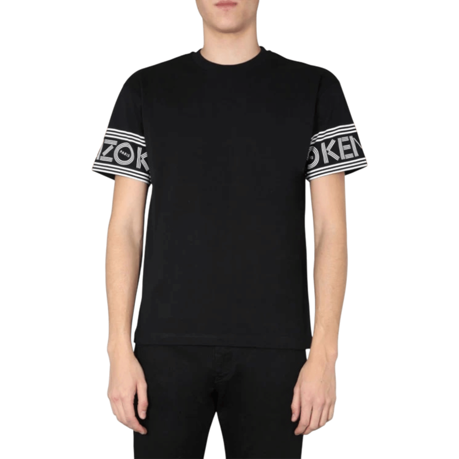 Kenzo Cuff Logo Cotton Short Sleeve T-Shirt 'Black' (SS21)